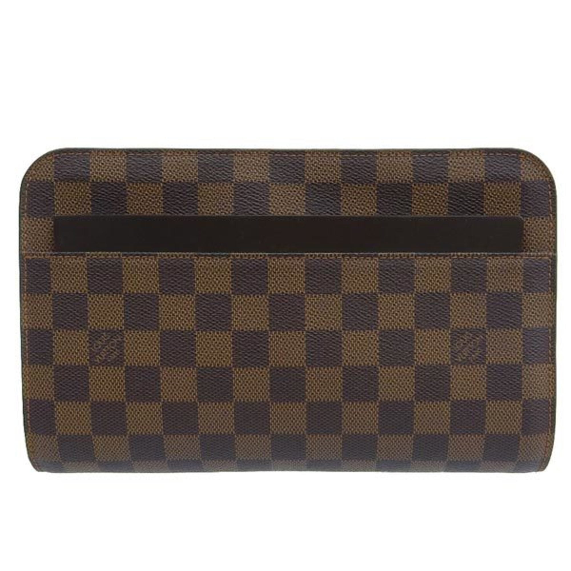 LOUIS VUITTON Damier Saint Louis Second Bag Clutch N51993 Brown Men's
