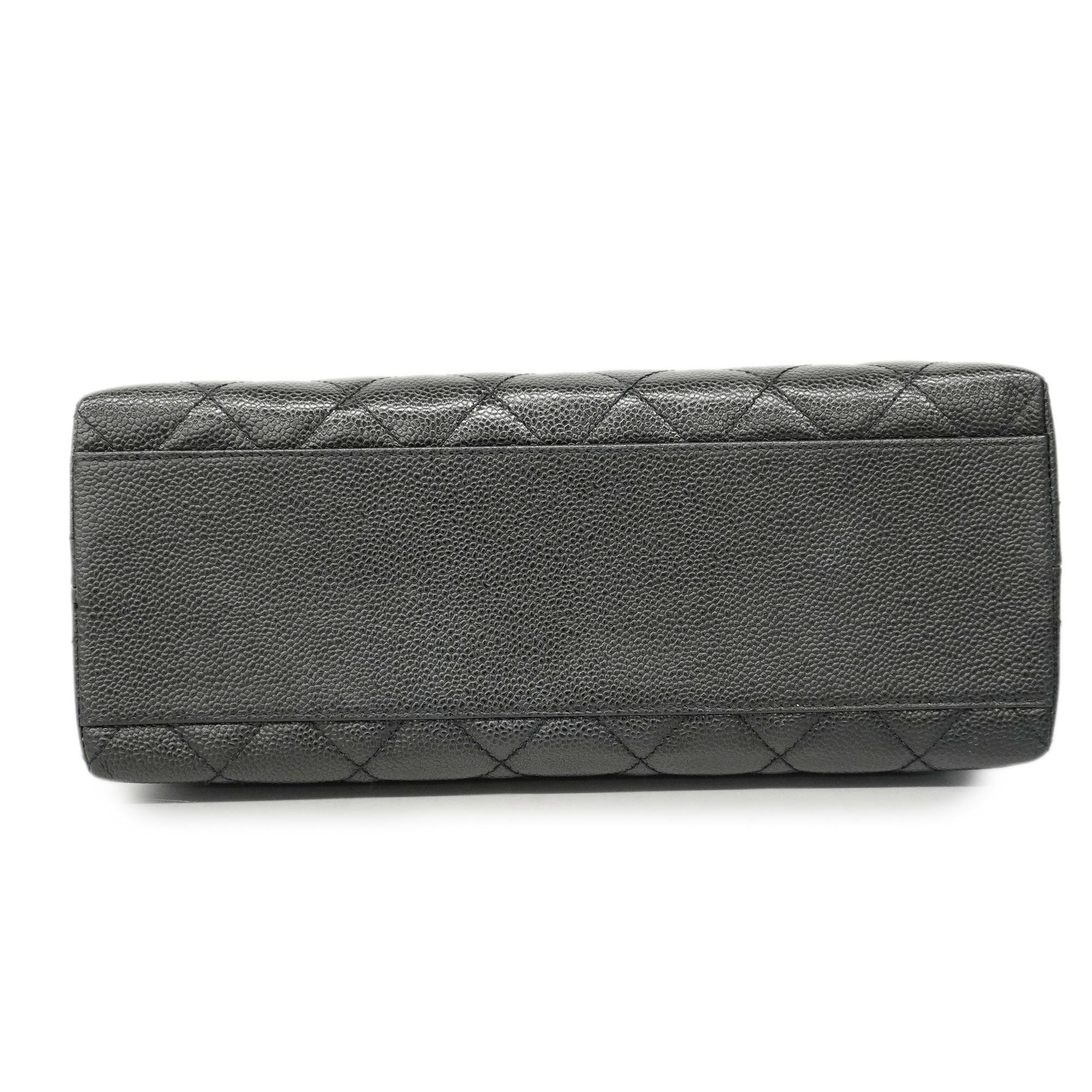 CHANEL[3ca0422]  handbag Matelasse caviar skin black gold metal