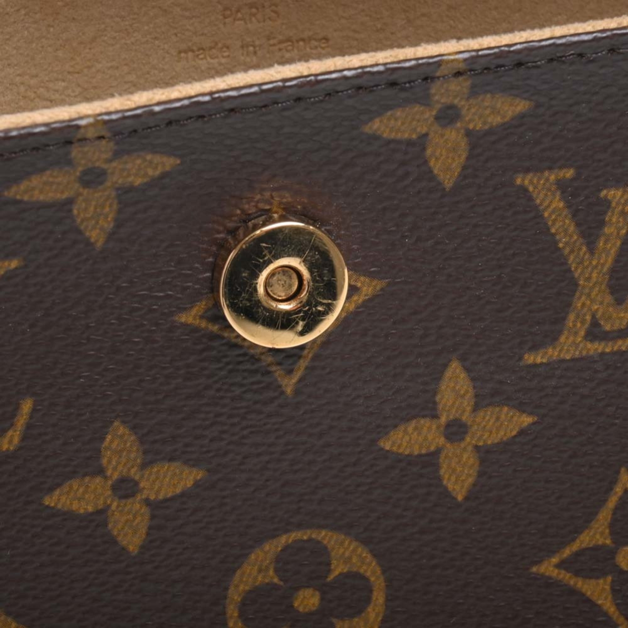 LOUIS VUITTON Monogram Pochette Florentine Waist Bag M51855 Brown Women's