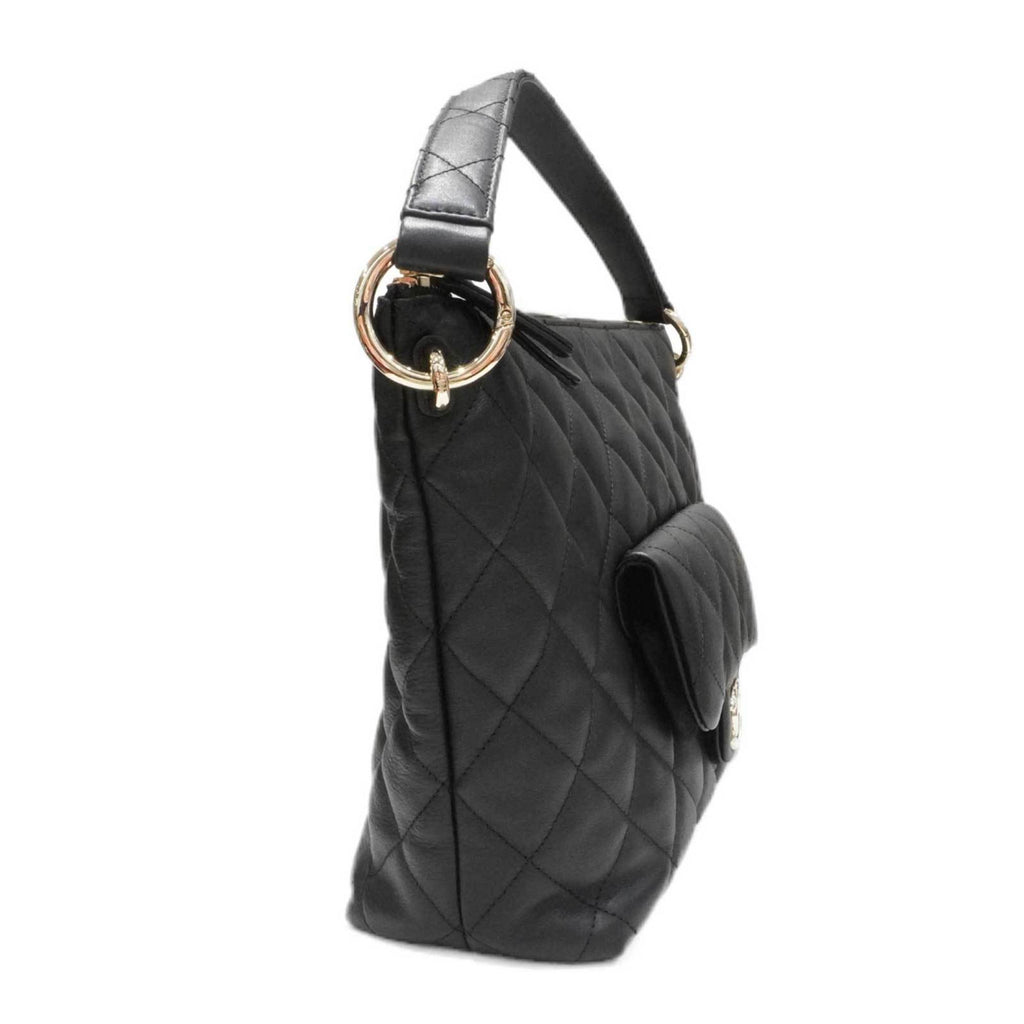CHANEL Maxi Hobo Bag AS4347B Shoulder Black [SG Hardware] Calfskin Women's Men's