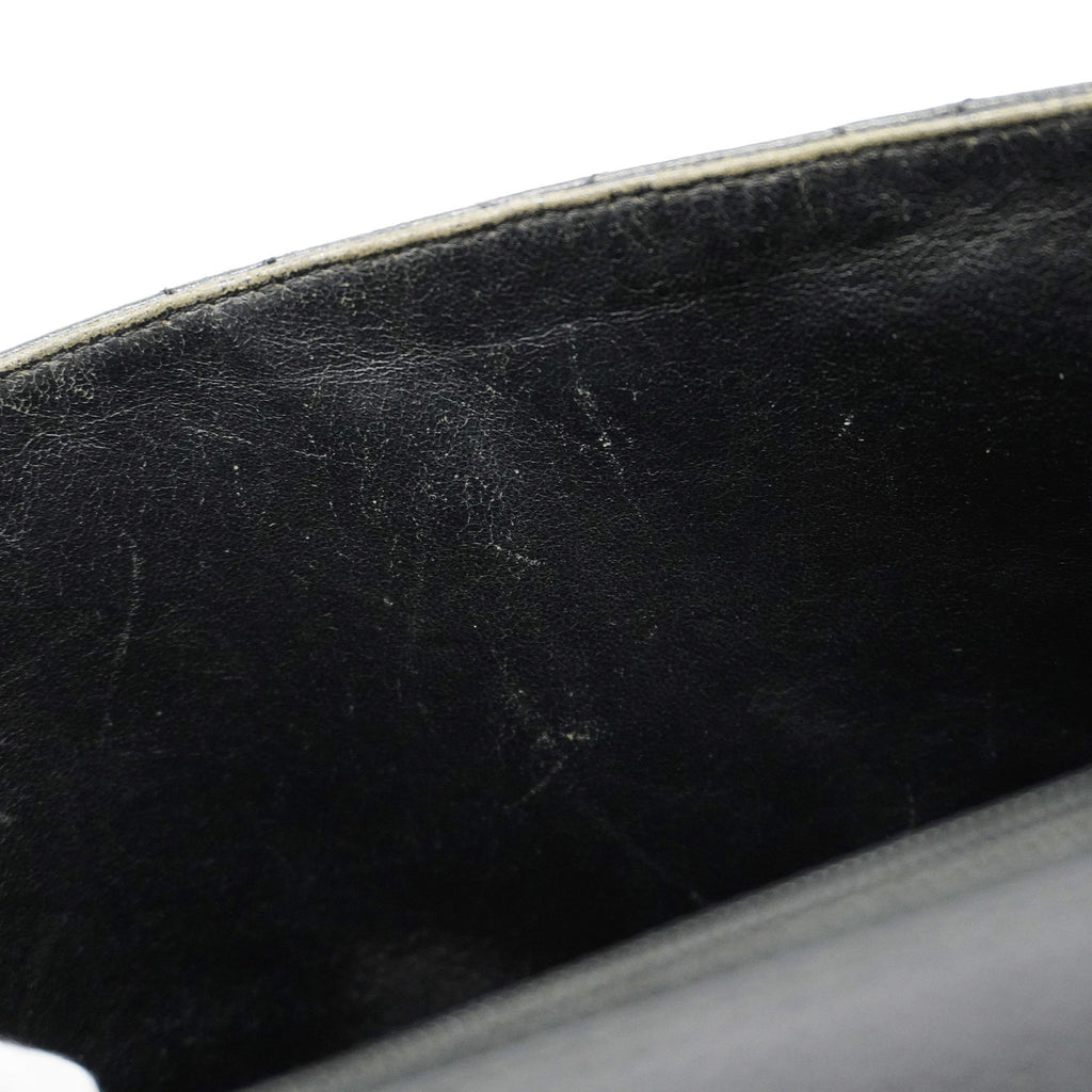 CHANEL  Matelasse Handbag Women's Caviar Leather Black