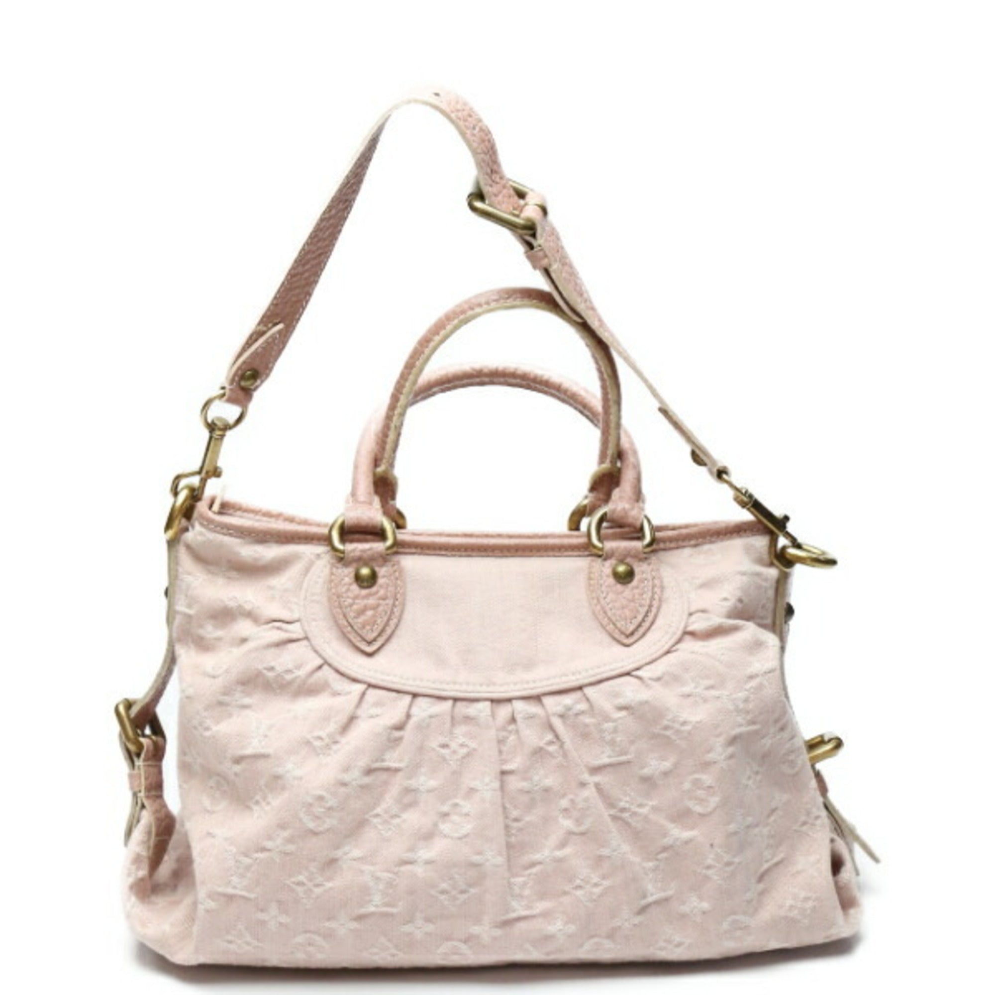 LOUIS VUITTON Neo Cavy MM Monogram Denim M95836  Rose Handbag LV