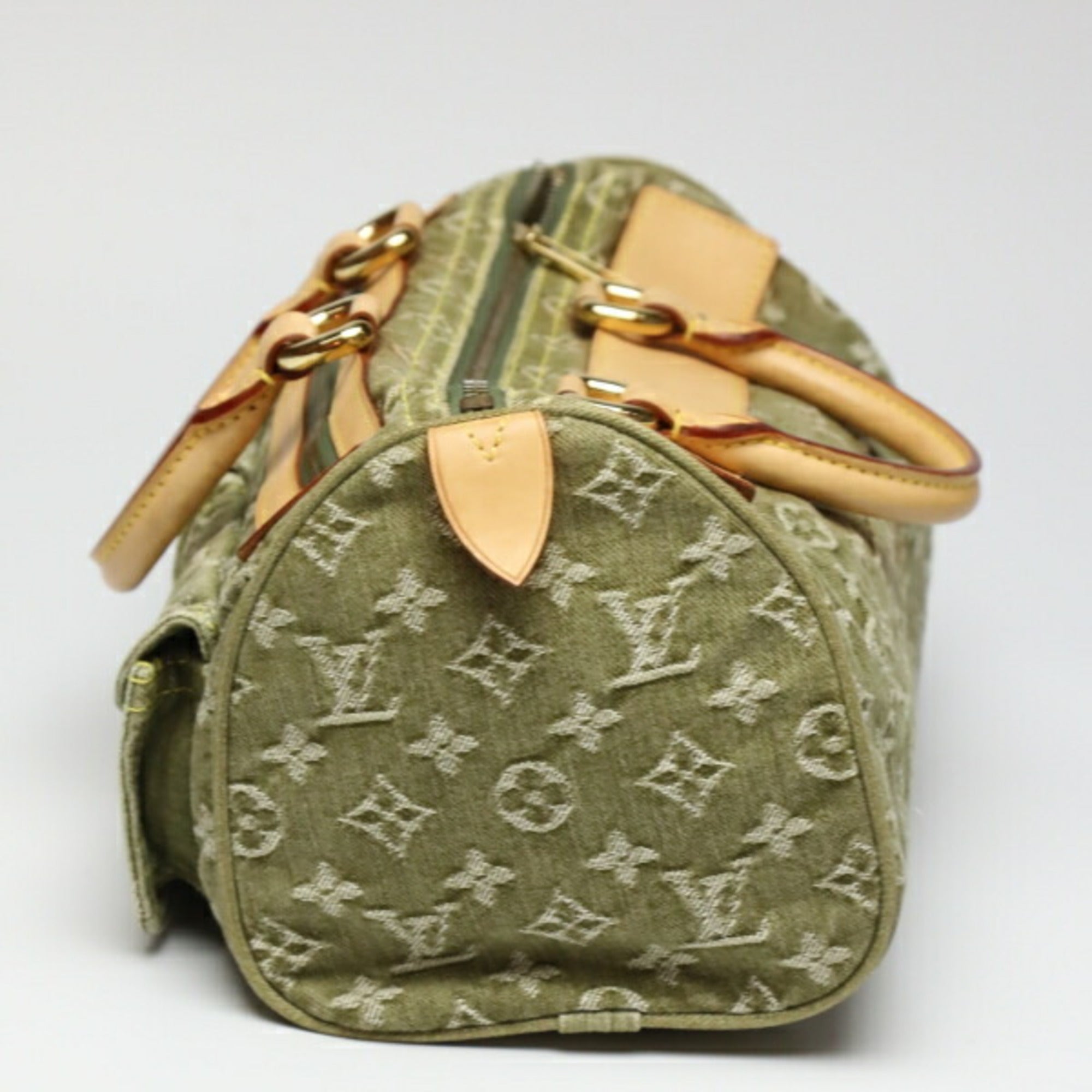 LOUIS VUITTON Neo Speedy Monogram Denim Mini Boston M95215  Riken [Khaki] Handbag LV