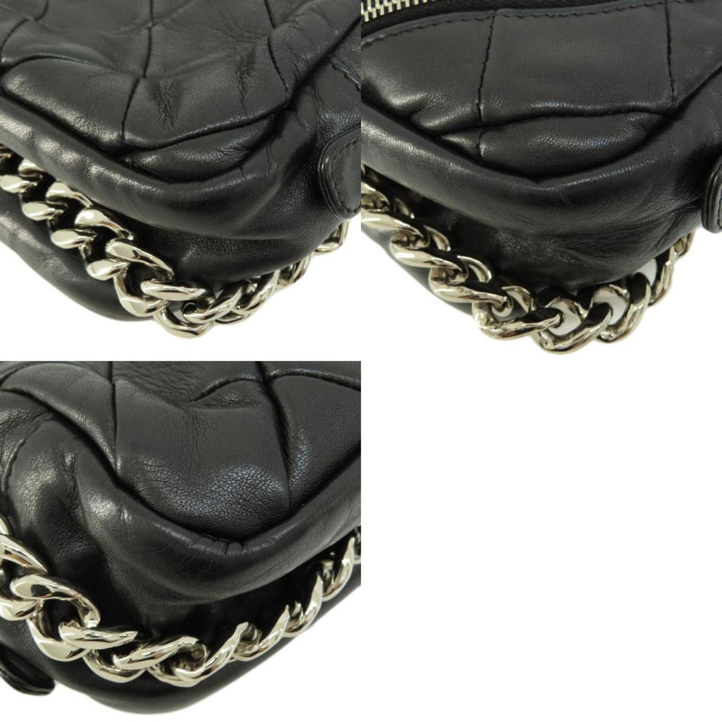 CHANEL Matelasse Handbag Lambskin Women's