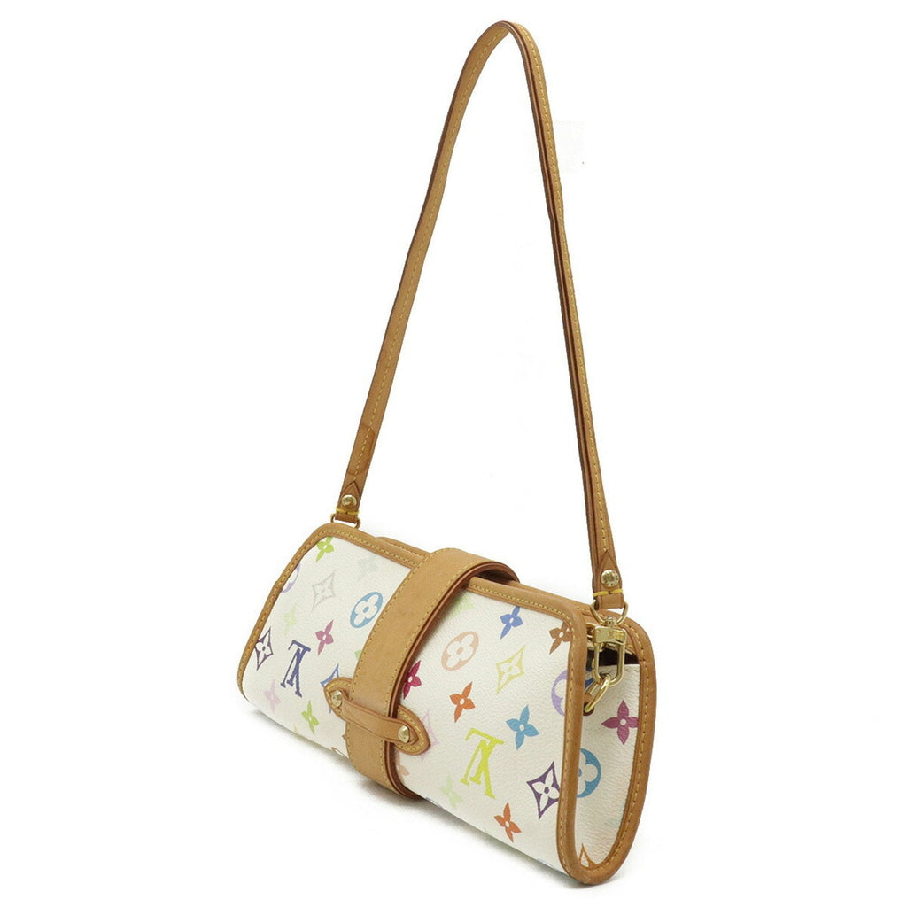 Louis Vuitton Monogram Multicolor Shirley Handbag Shoulder Clutch Bag Bronne White M40049