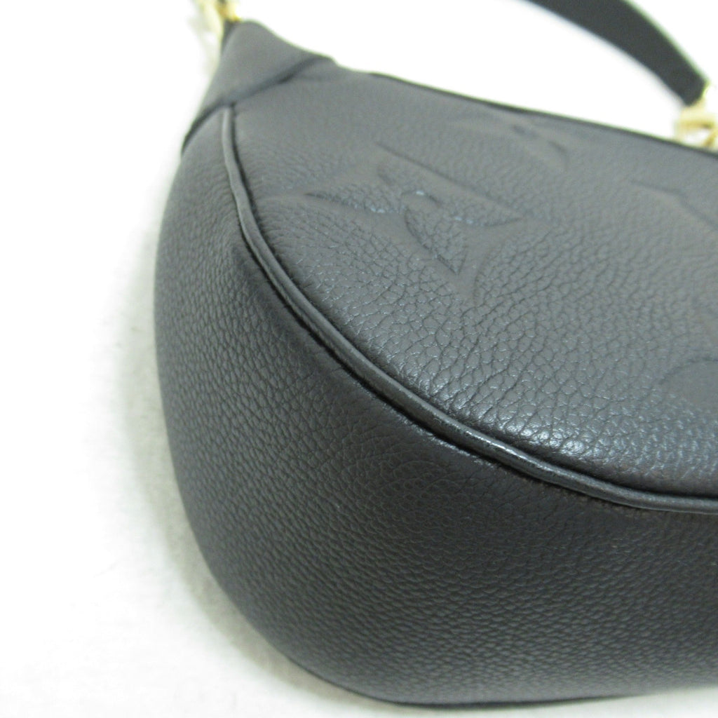 LOUIS VUITTON Bagatelle NM Shoulder Bag Black Black Monogram empreinte leather M46002