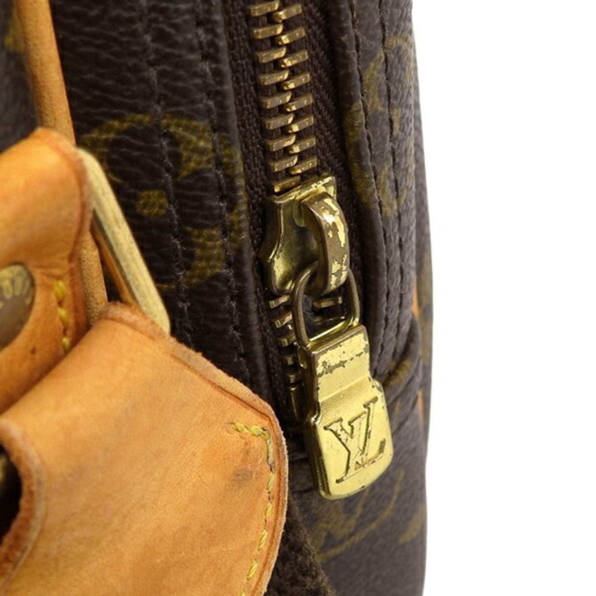 LOUIS VUITTON Monogram Reporter PM Shoulder Bag M45254 Brown Women's