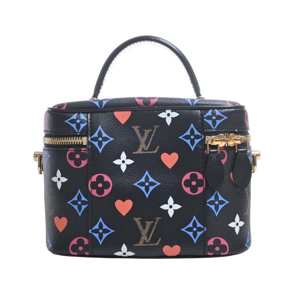 LOUIS VUITTON Monogram Game On Vanity PM 2WAY Chain Shoulder Bag M57482 Black/Multicolor Women's