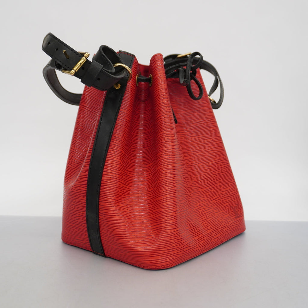 LOUIS VUITTONAuth  Epi Petit Noe M44172 Women's Shoulder Bag Castilian Red,Noir