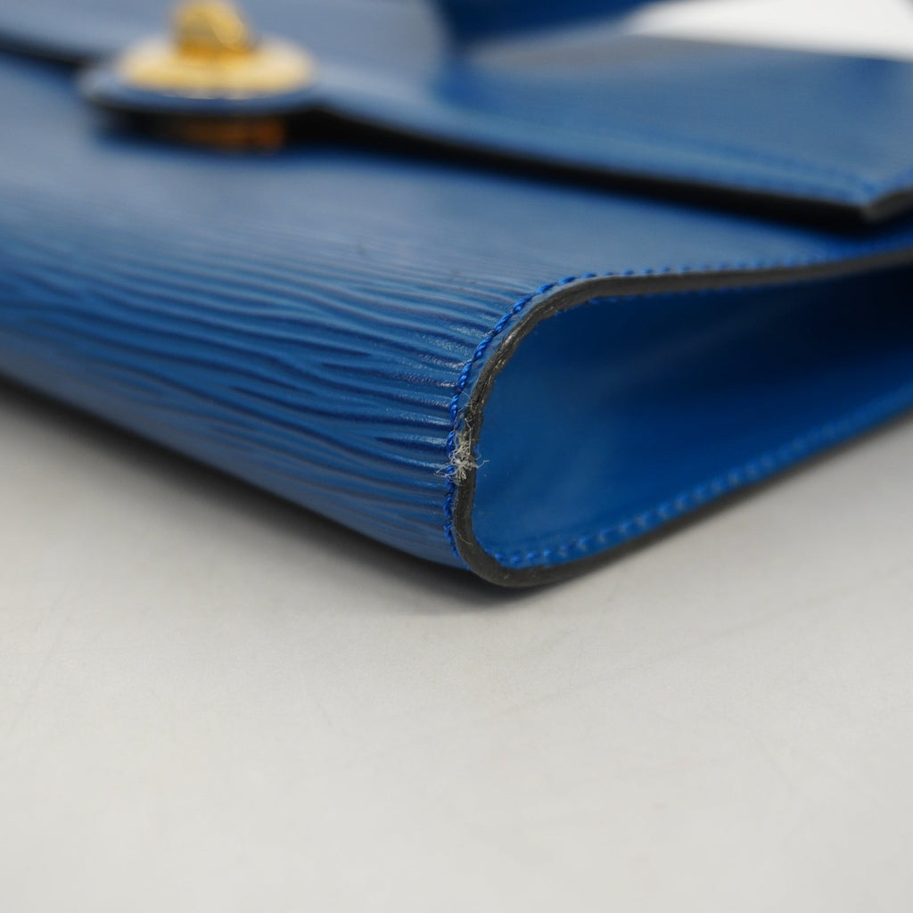 LOUIS VUITTONAuth  Epi Arche M52575 Women's Shoulder Bag Toledo Blue