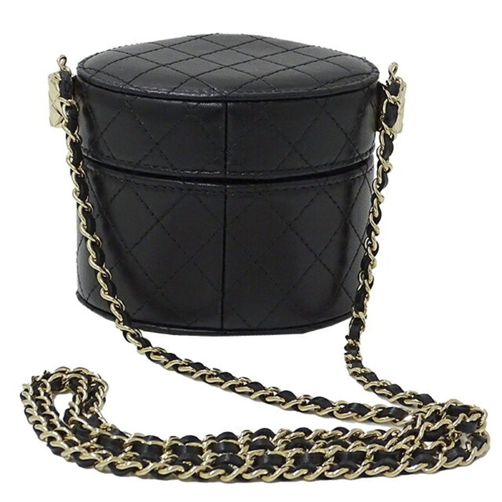 CHANEL AP1616 / ― Women's Suede Shoulder Bag Black