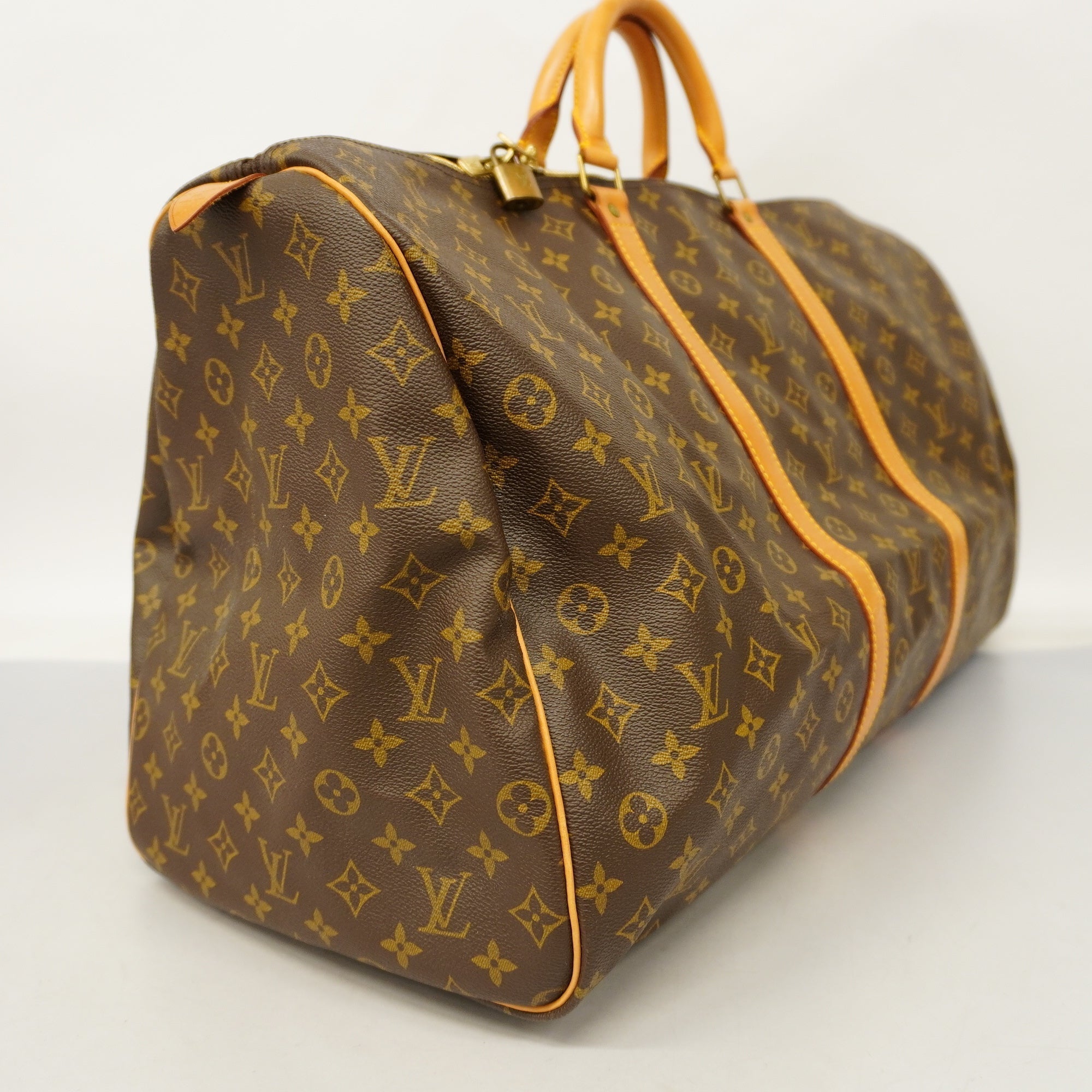 LOUIS VUITTONAuth  Monogram Keepol 60 M41422 Men,Women,Unisex Boston Bag