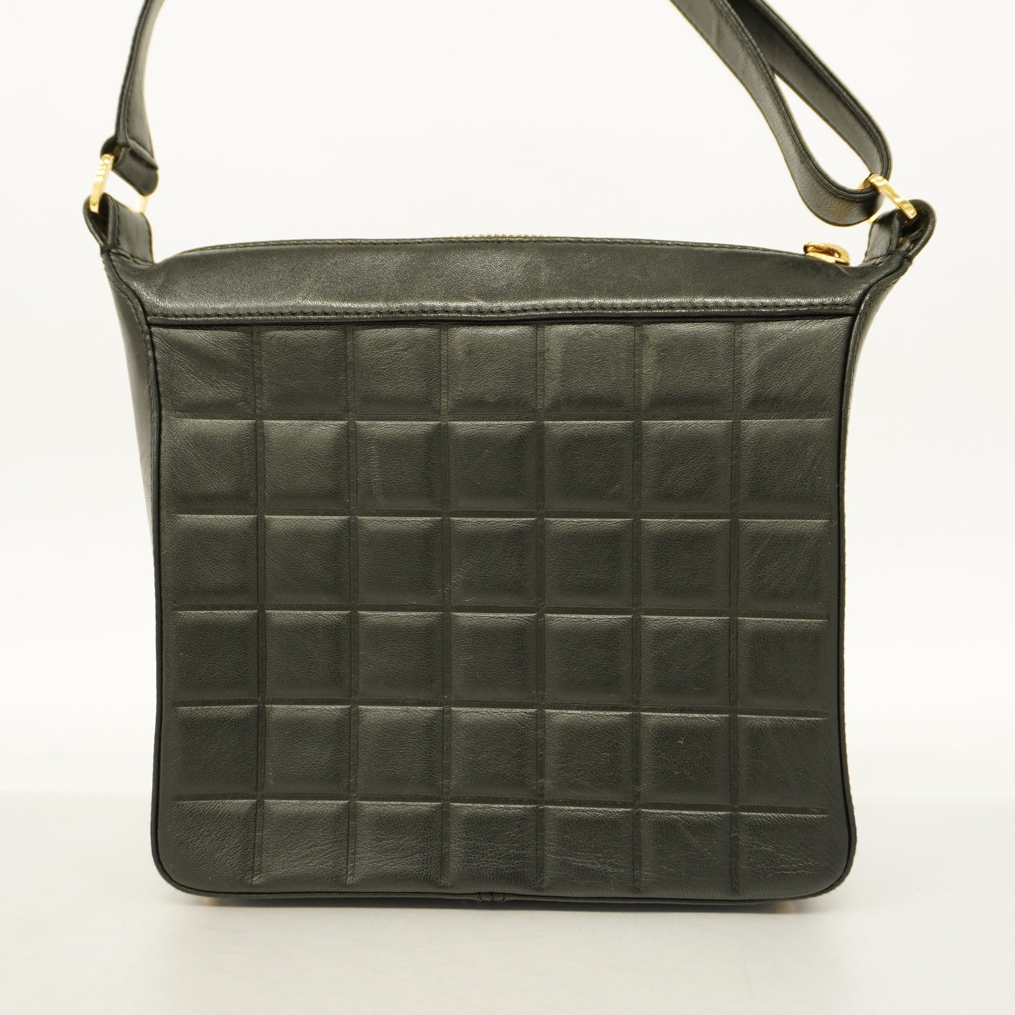 CHANELAuth  Chocolate Bar Handbag Women's Leather Handbag Brown