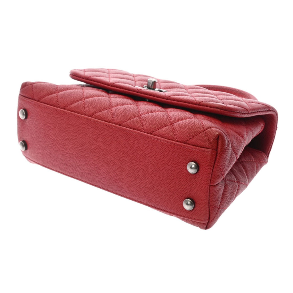 CHANEL matelasse XS red tone A92990 ladies caviar skin bag