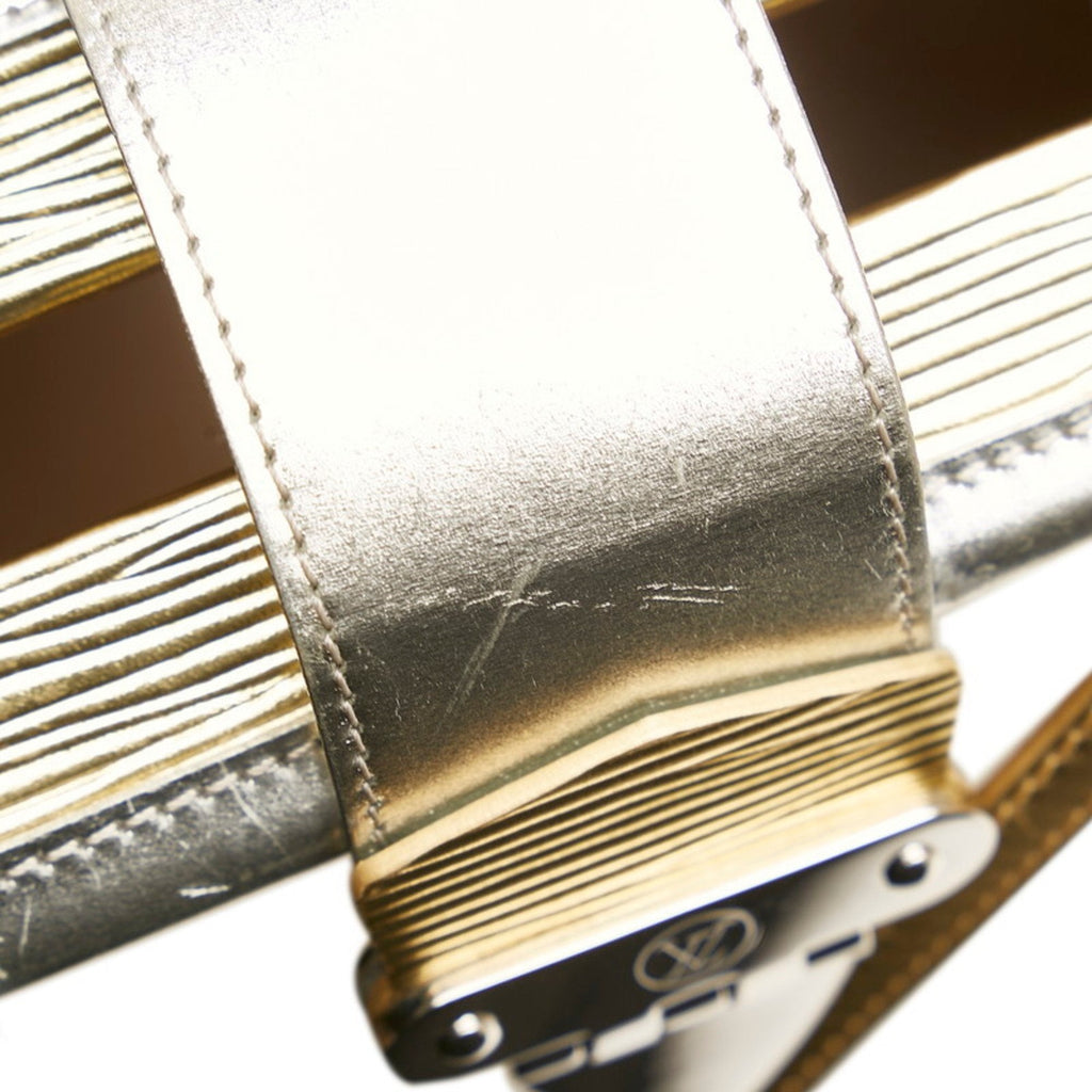 Louis Vuitton Epi Petite Maru Shoulder Bag M54652 Gold Silver Leather Ladies LOUIS VUITTON