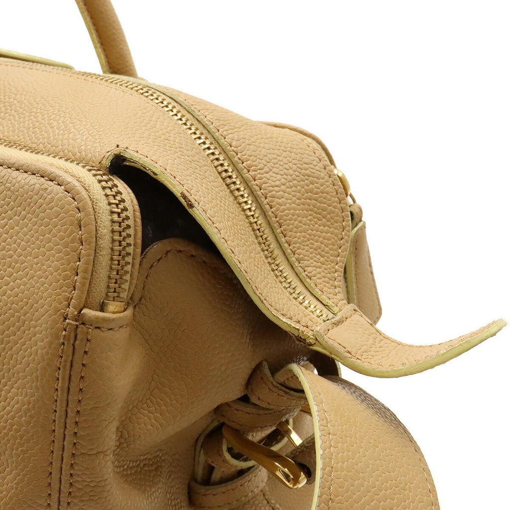 CHANEL tote bag shoulder caviar skin beige A66941