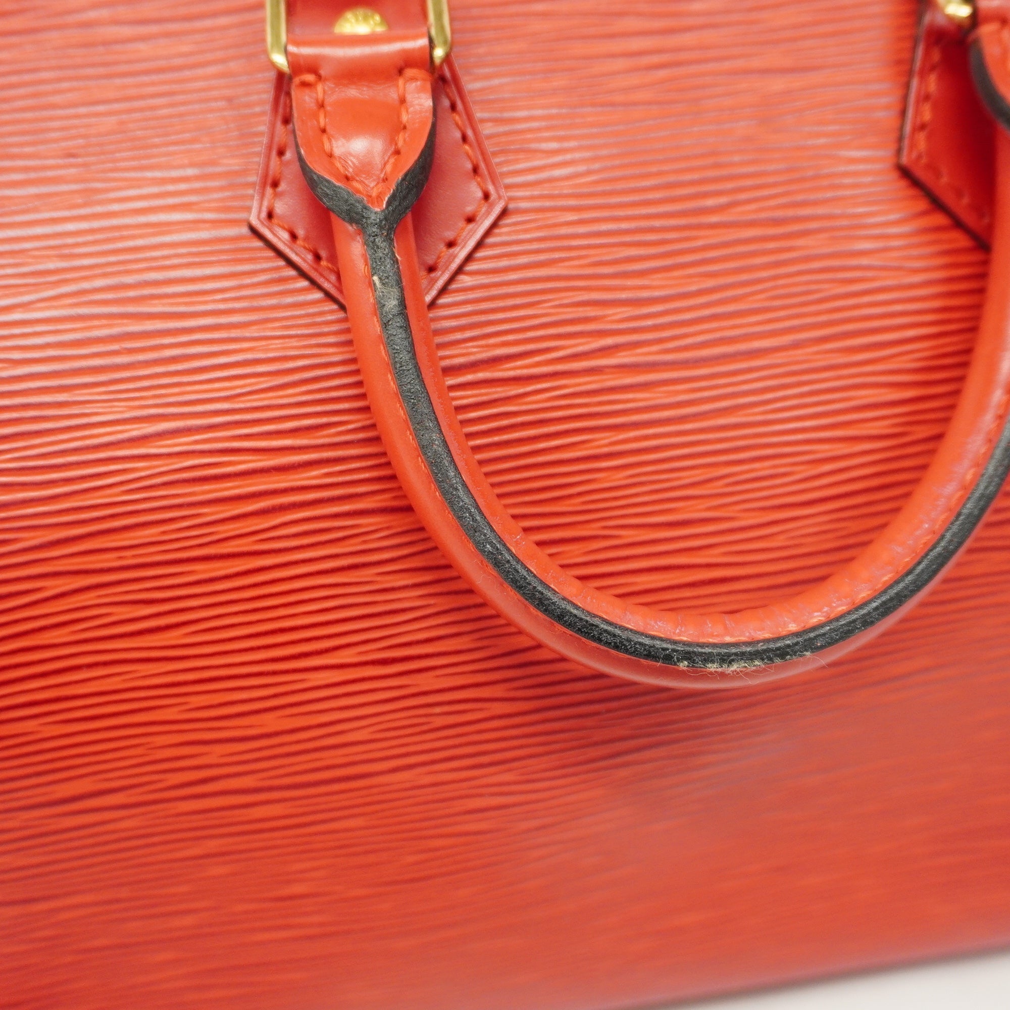LOUIS VUITTONAuth  Epi Speedy 25 M43017 Women's Handbag Castilian Red