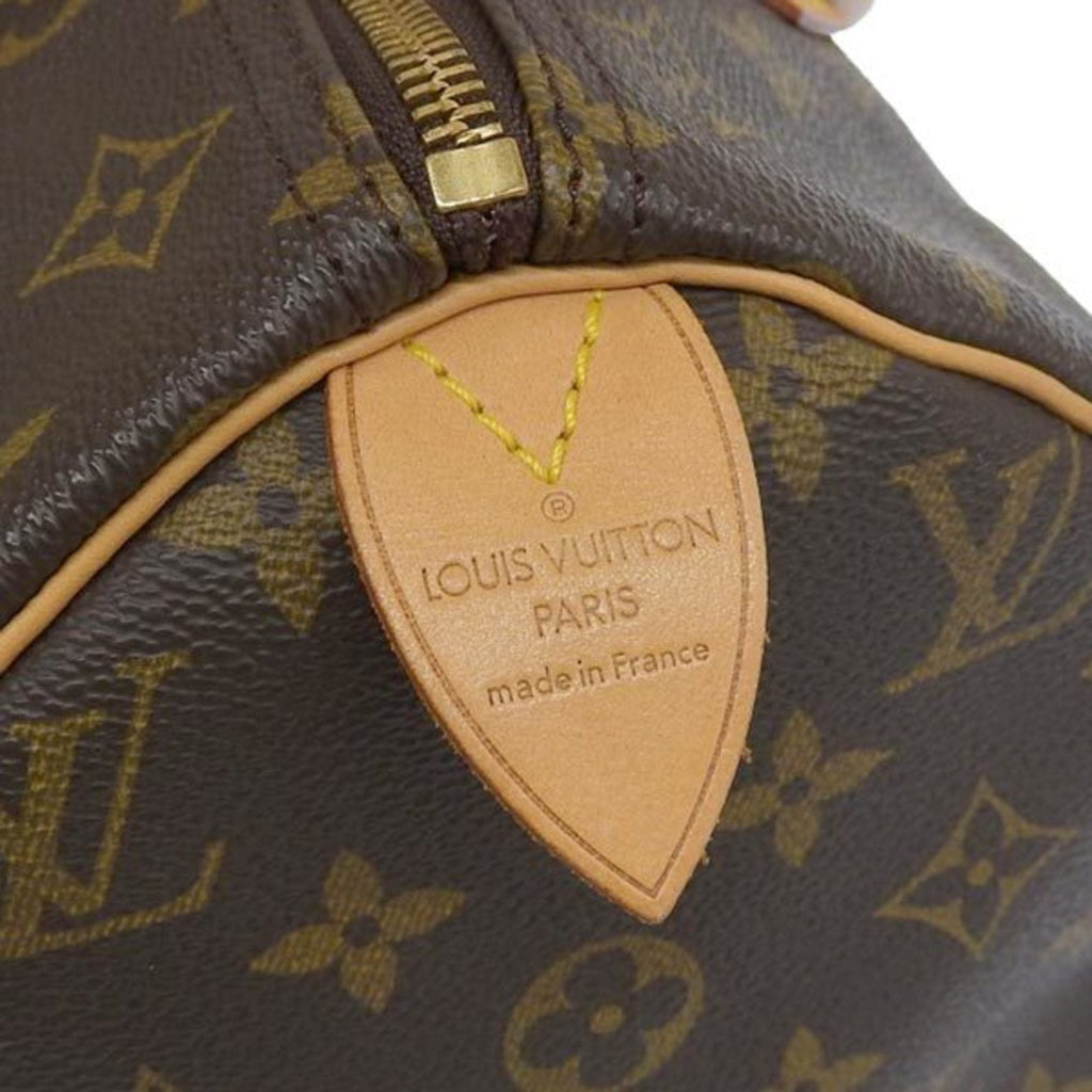LOUIS VUITTON Monogram Speedy 30 Handbag Mini Boston Bag M41526 Brown Women's