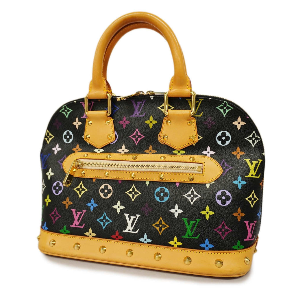 LOUIS VUITTONAuth  Monogram Multicolore Alma M92646 Women's Handbag Noir