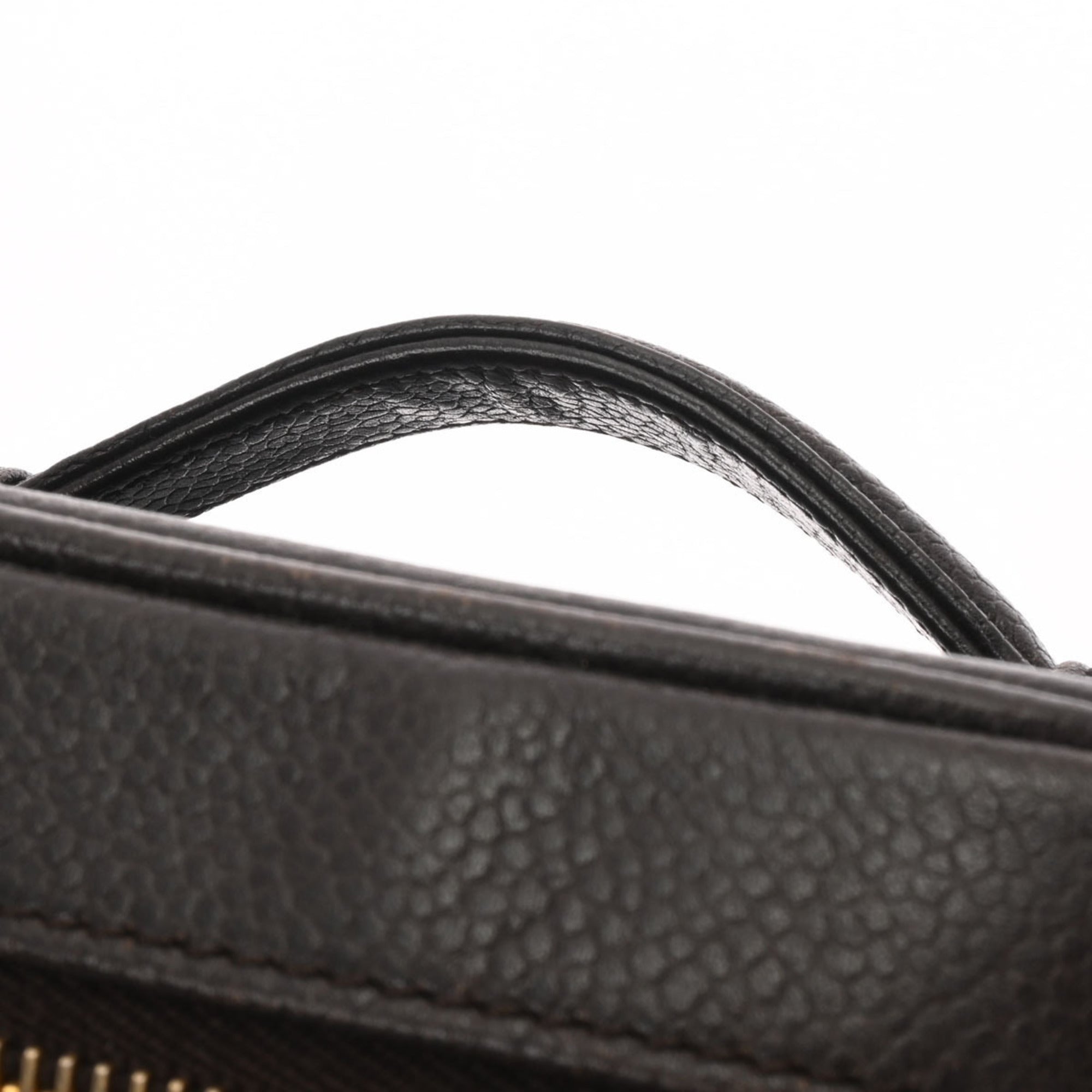 CHANEL Vanity Brown Ladies Caviar Skin Handbag