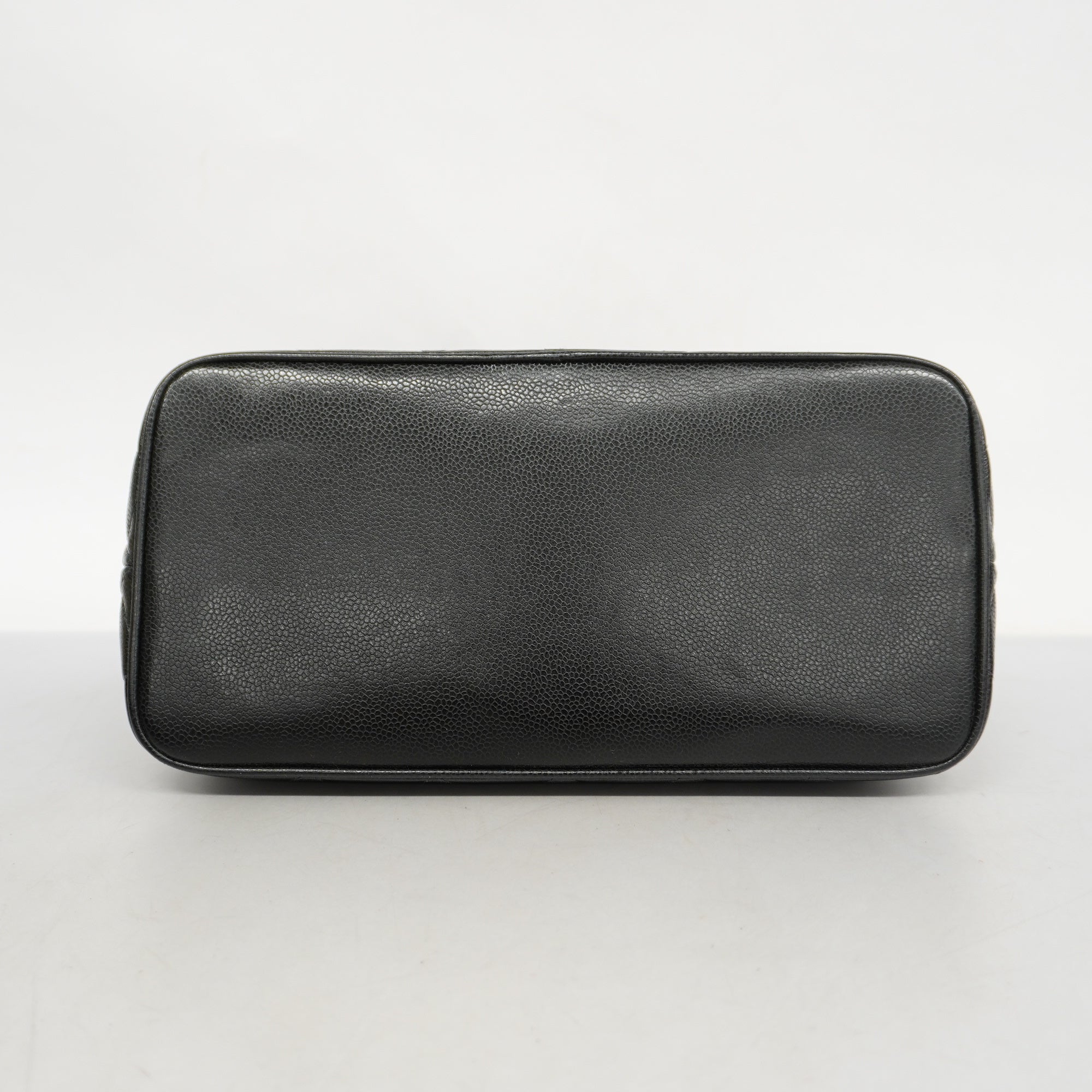 CHANELAuth  Reprint Tote Women's Caviar Leather Tote Bag Black