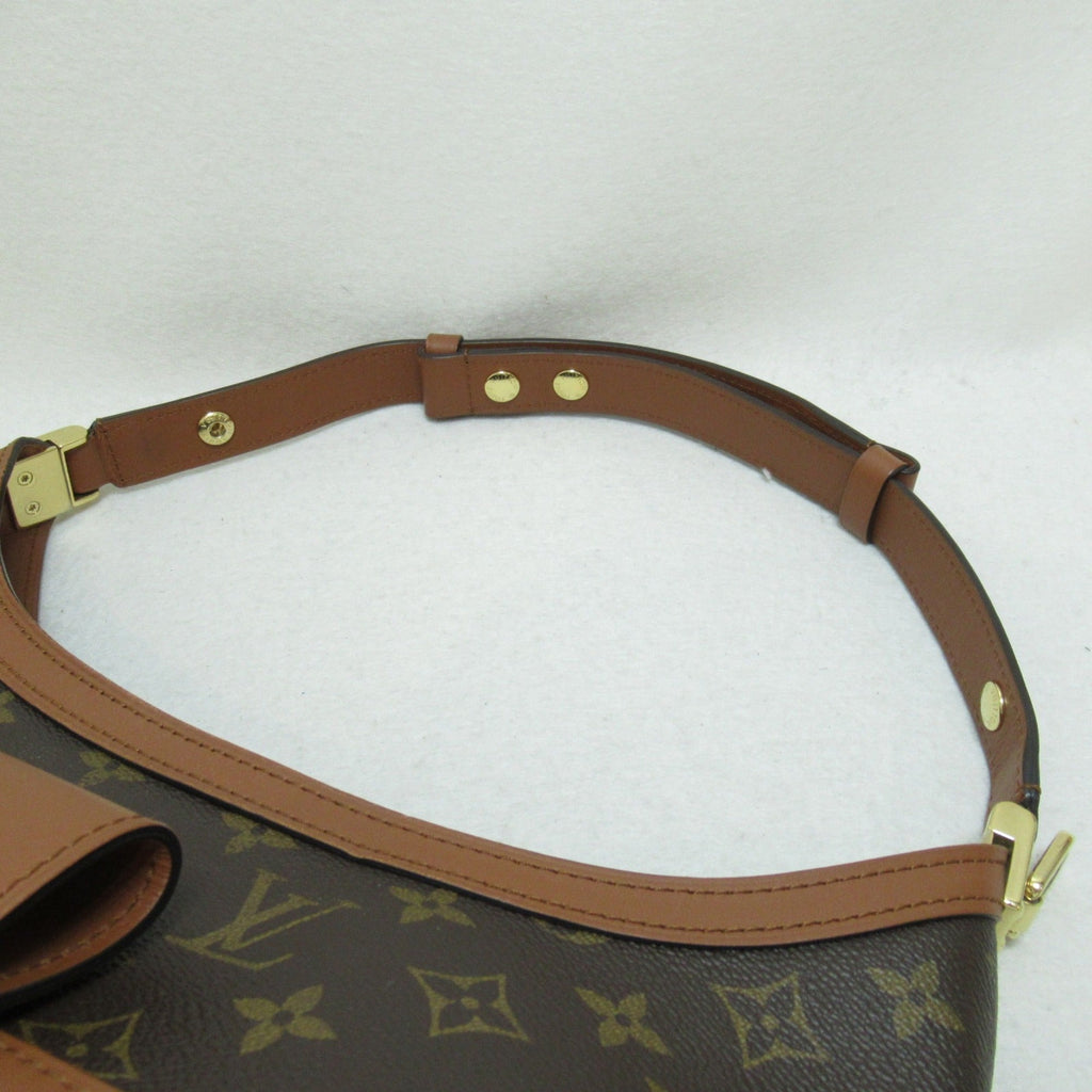 LOUIS VUITTON Hobo Dauphine MM Shoulder Bag Brown Black Monogram Reverse PVC coated canvas M45195