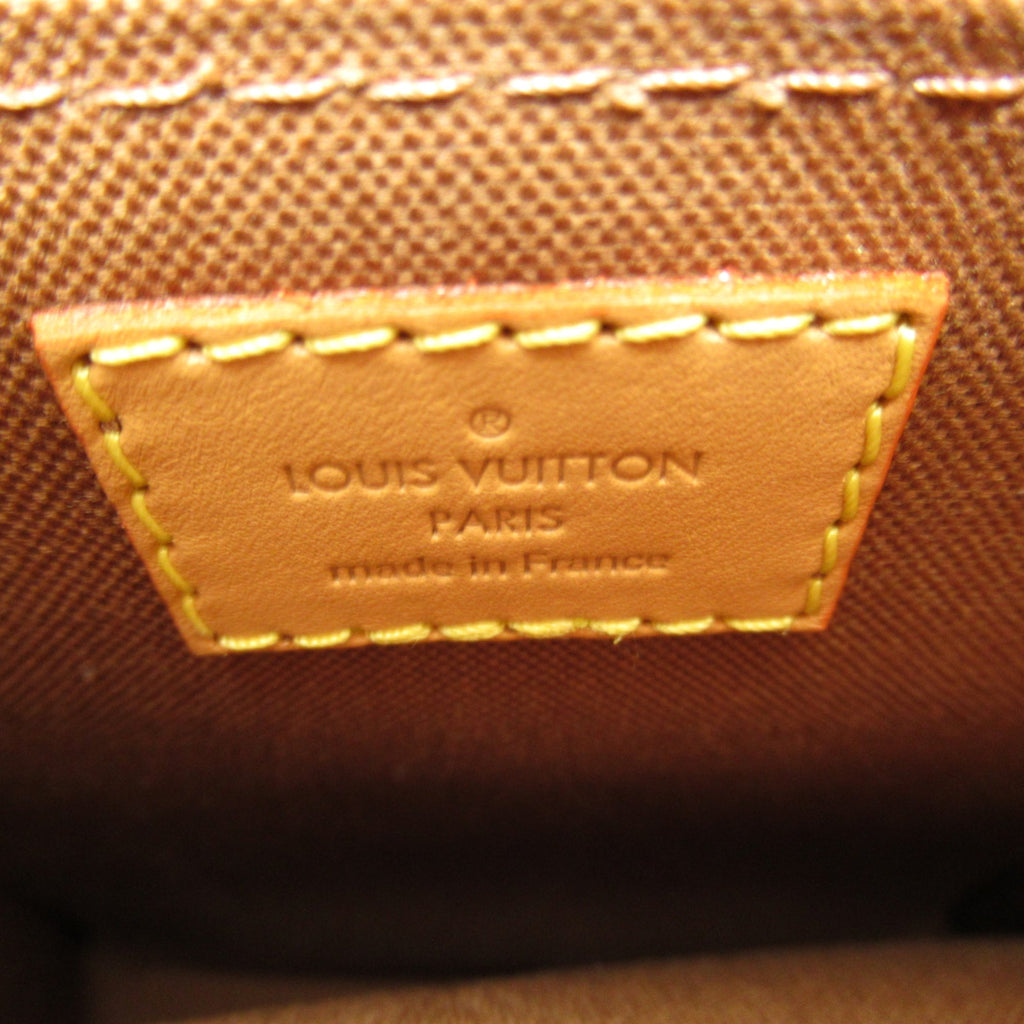 LOUIS VUITTON Petit Sac Plat Shoulder Bag Brown Monogram PVC coated canvas M81295
