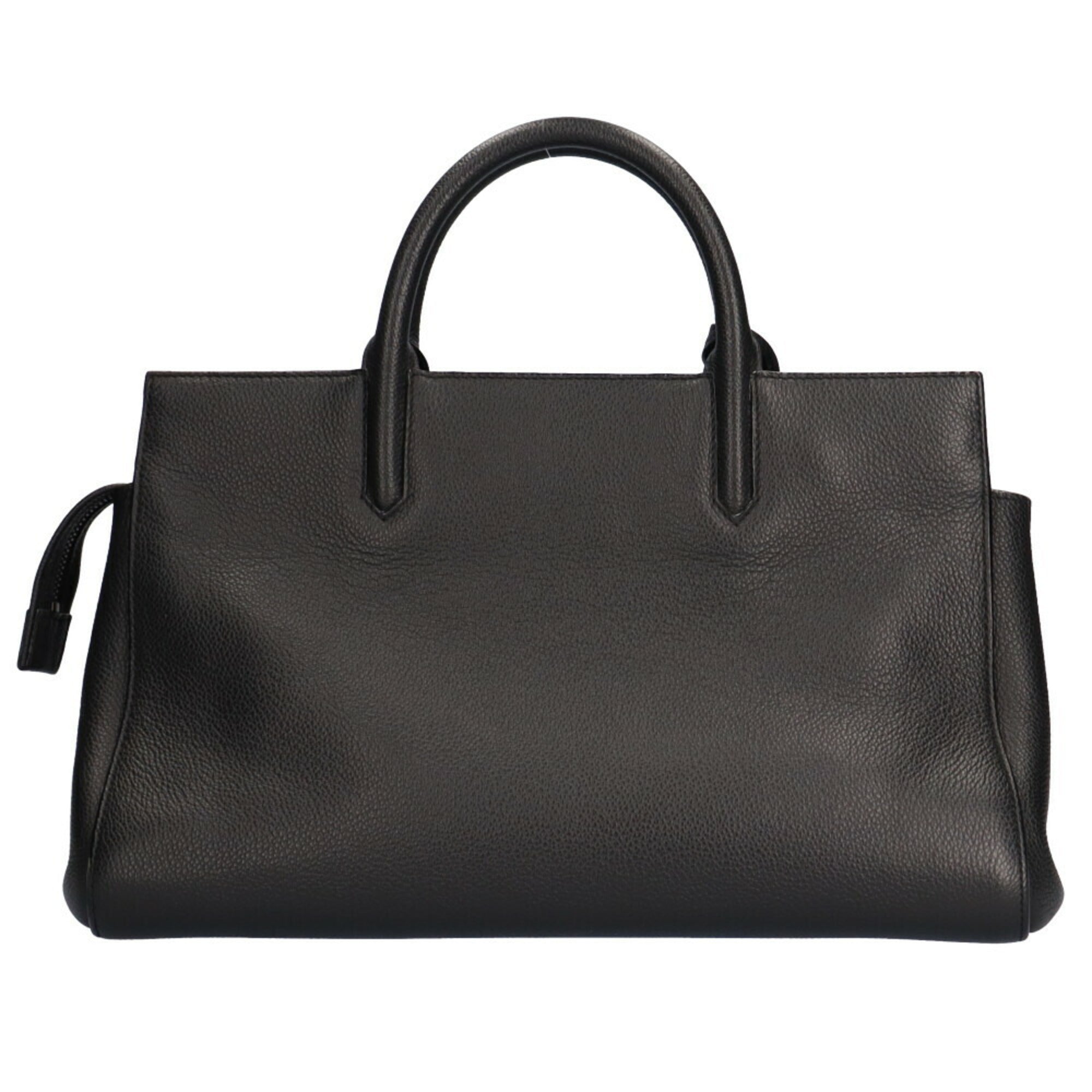 YVES SAINT LAURENT Cabalive Gauche Shoulder Bag Leather Black Women's