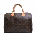 LOUIS VUITTON Monogram Speedy 30 Handbag Mini Boston Bag M41526 Brown Women's