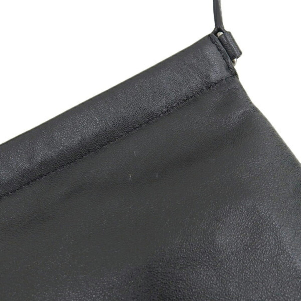 SAINT LAURENT Leather Crossbody Bag Shoulder 581697 Black Men's