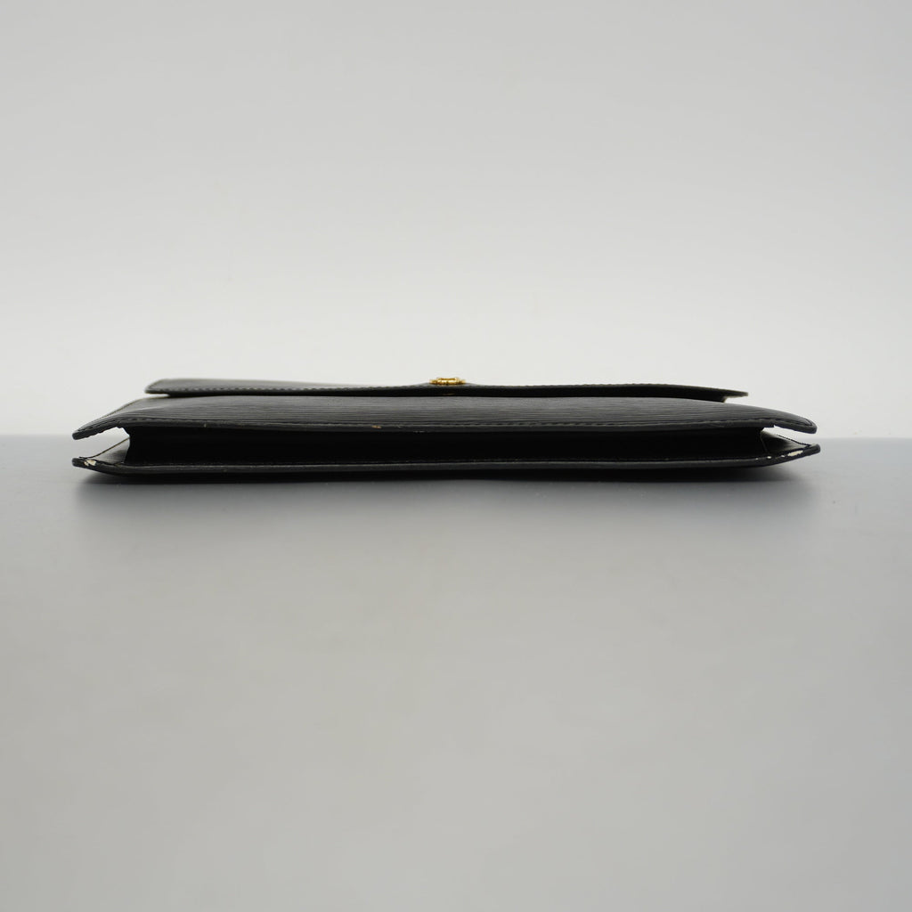 LOUIS VUITTONAuth  Epi Montaigne M52652 Women's Clutch Bag Noir