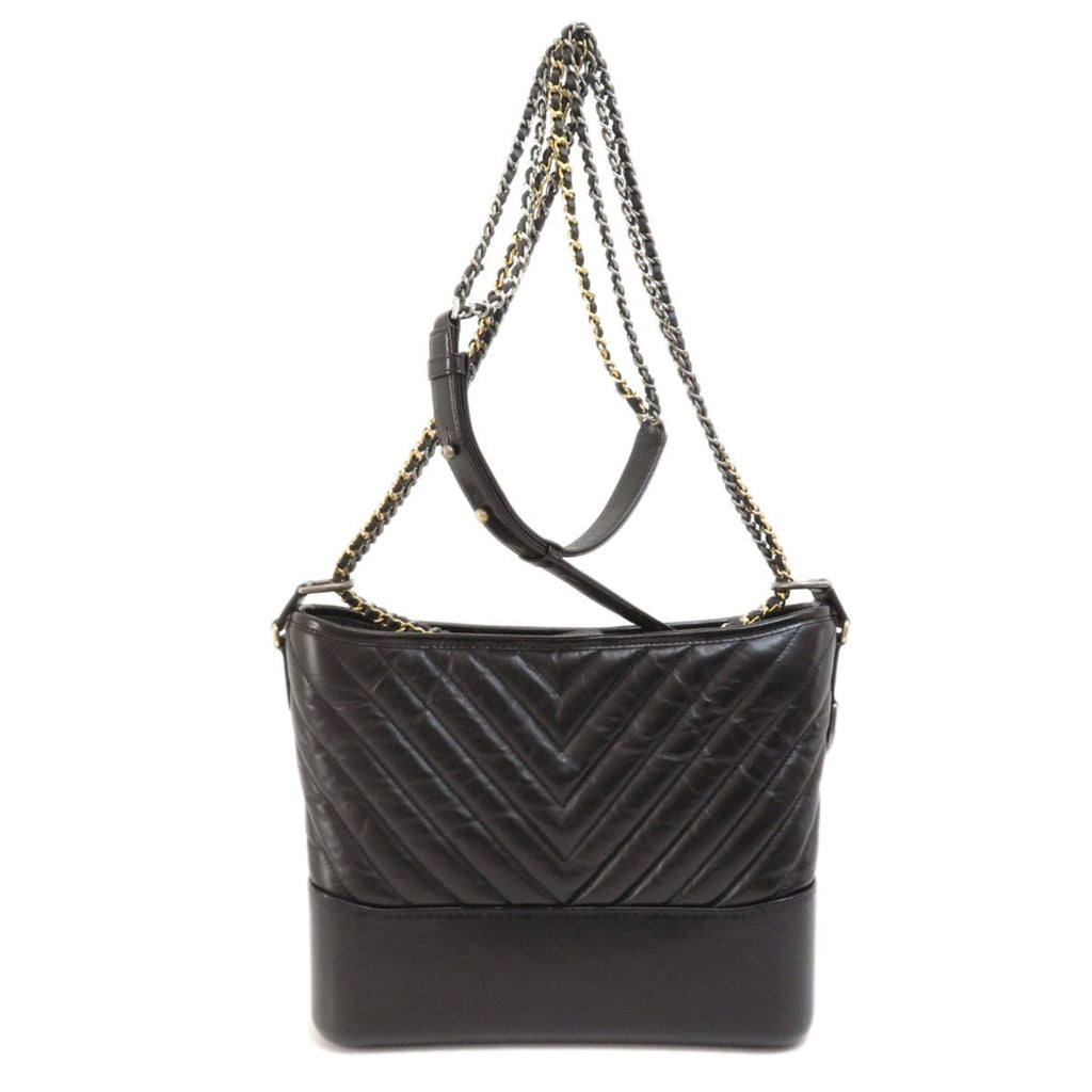 CHANEL V stitch shoulder bag calf Ladies