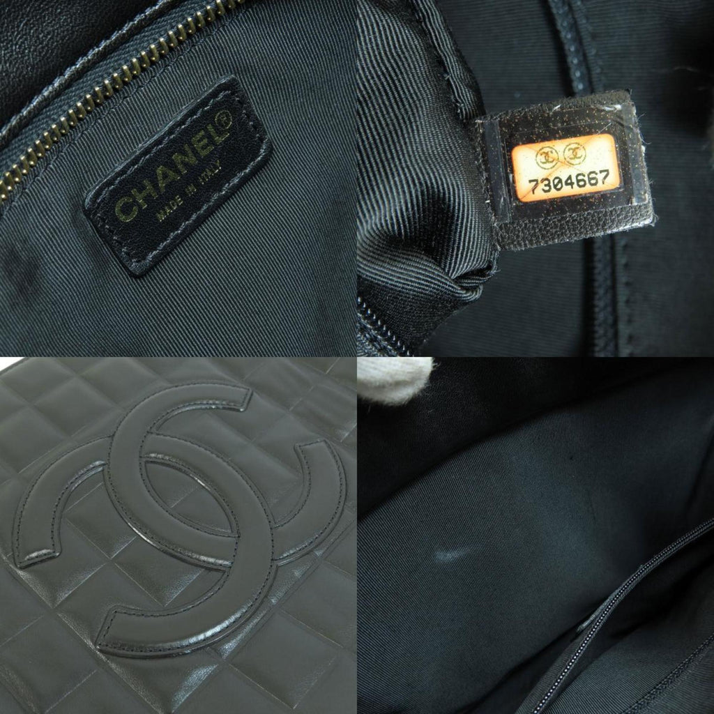 CHANEL Chocolate Bar Handbag Leather Women's