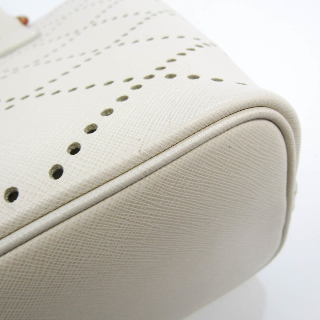 PRADA Women's Leather Handbag,Shoulder Bag White