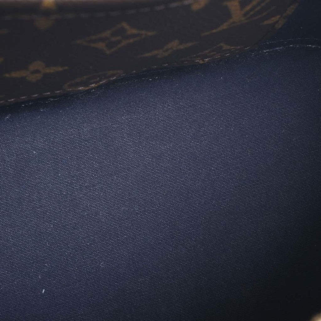 LOUIS VUITTON Vernis Miroir Alma BB 2WAY Handbag M54705 Navy/Brown Ladies