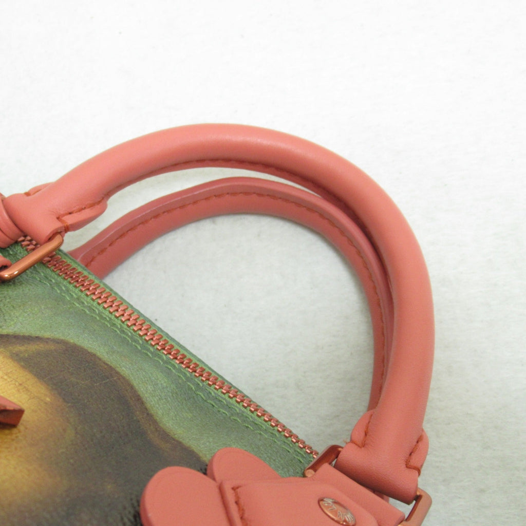 LOUIS VUITTON Da Vinci Speedy 30 Handbag Pink Masters collection PVC coated canvas M43372