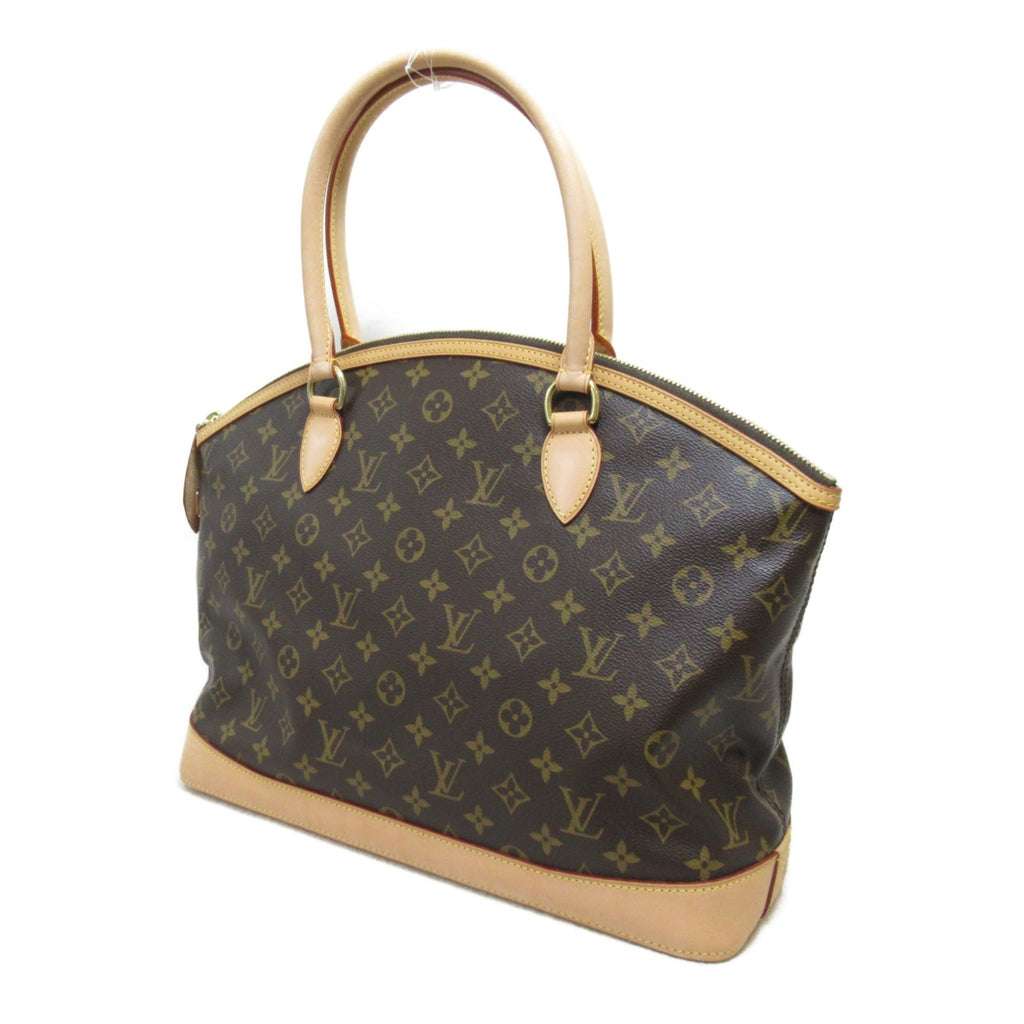 LOUIS VUITTON Lockit Horizontal Handbag Brown Monogram PVC coated canvas M40104