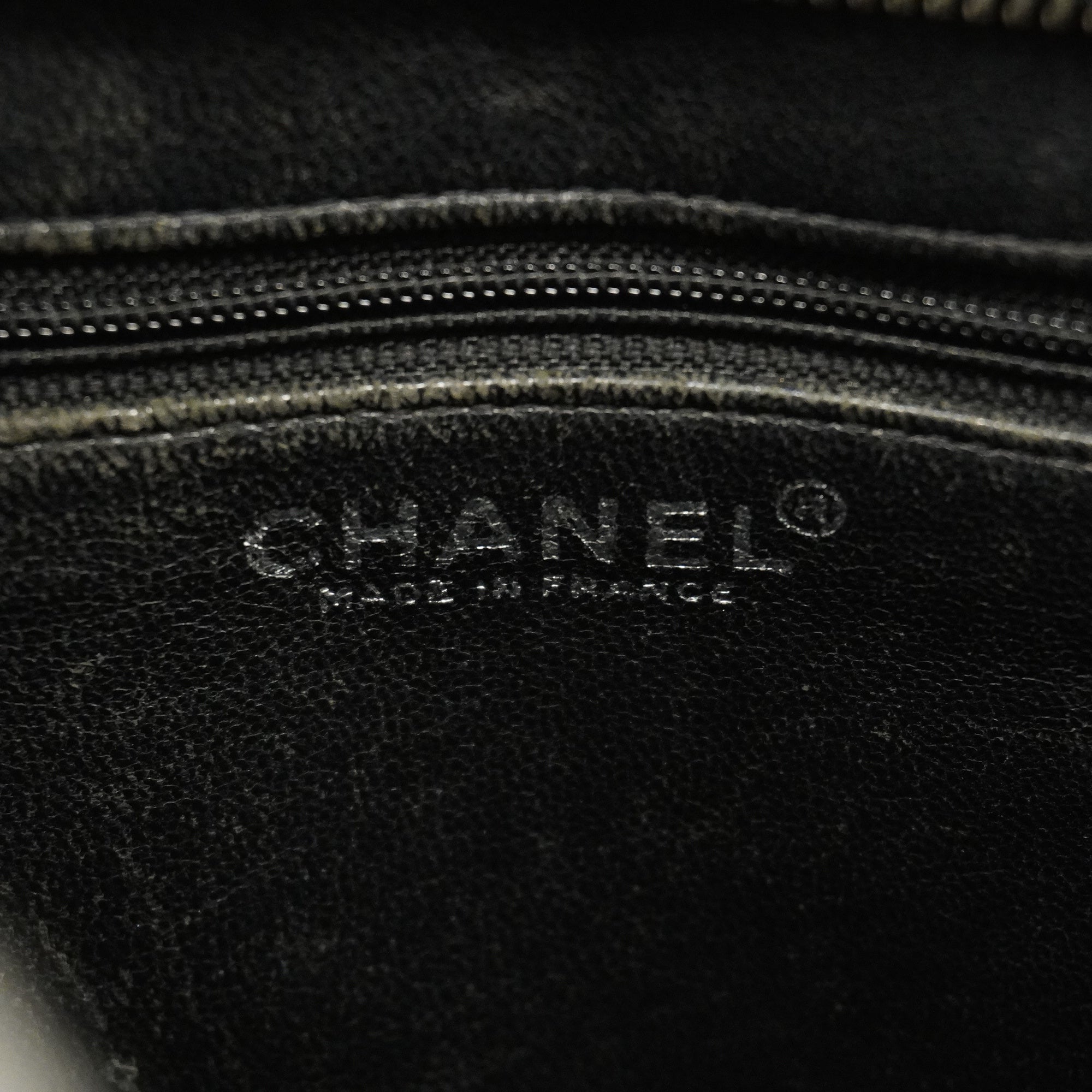 CHANELAuth  Reprint Tote Women's Caviar Leather Tote Bag Black