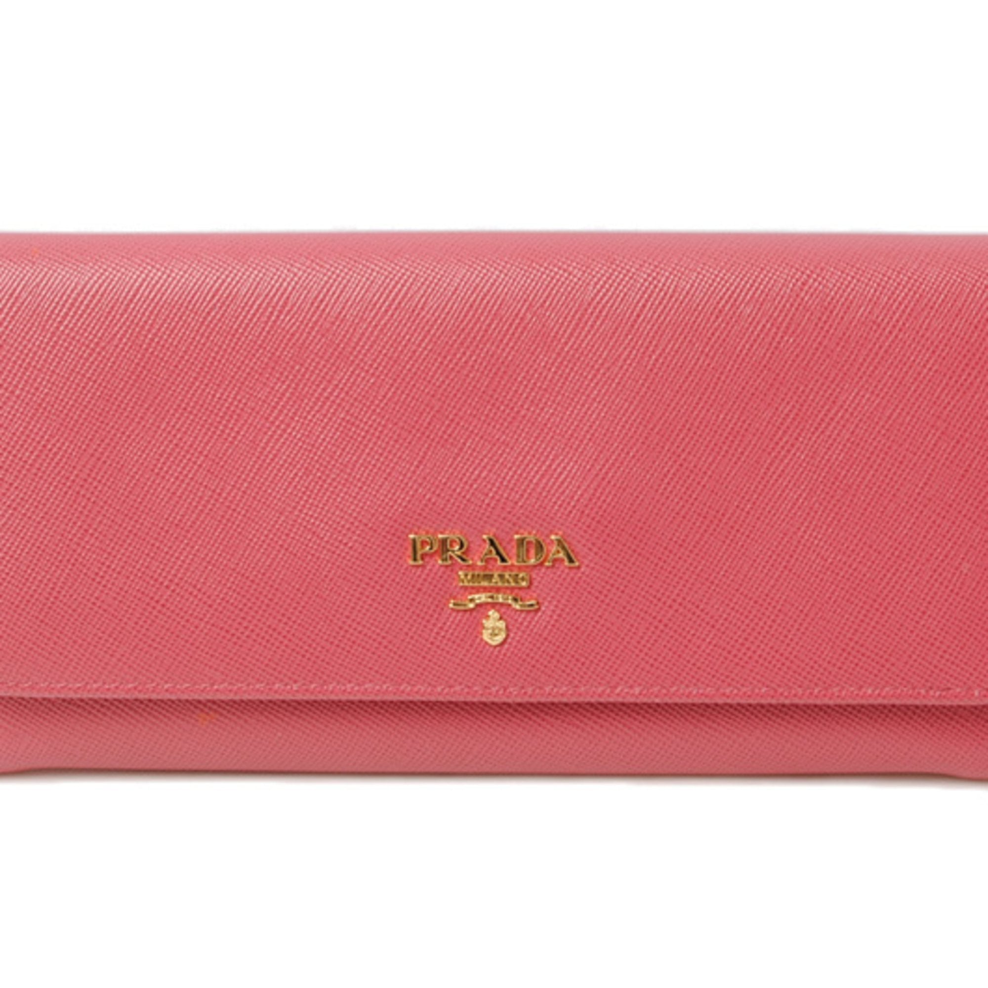 Prada Wallet PRADA Long wallet 1M1132 SAFFIANO METAL Safiano metal PEONIA Peonia