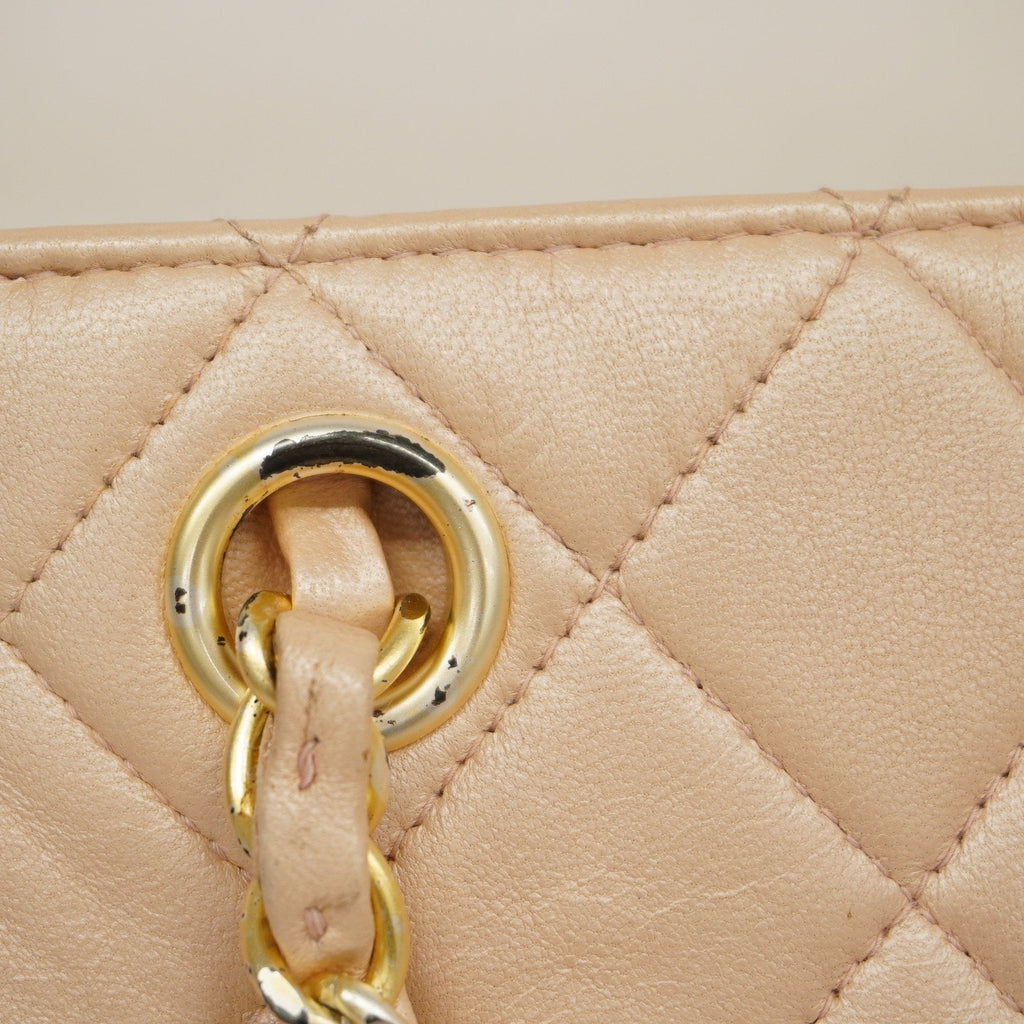 CHANELAuth  Matelasse Women's Leather Handbag Light Pink