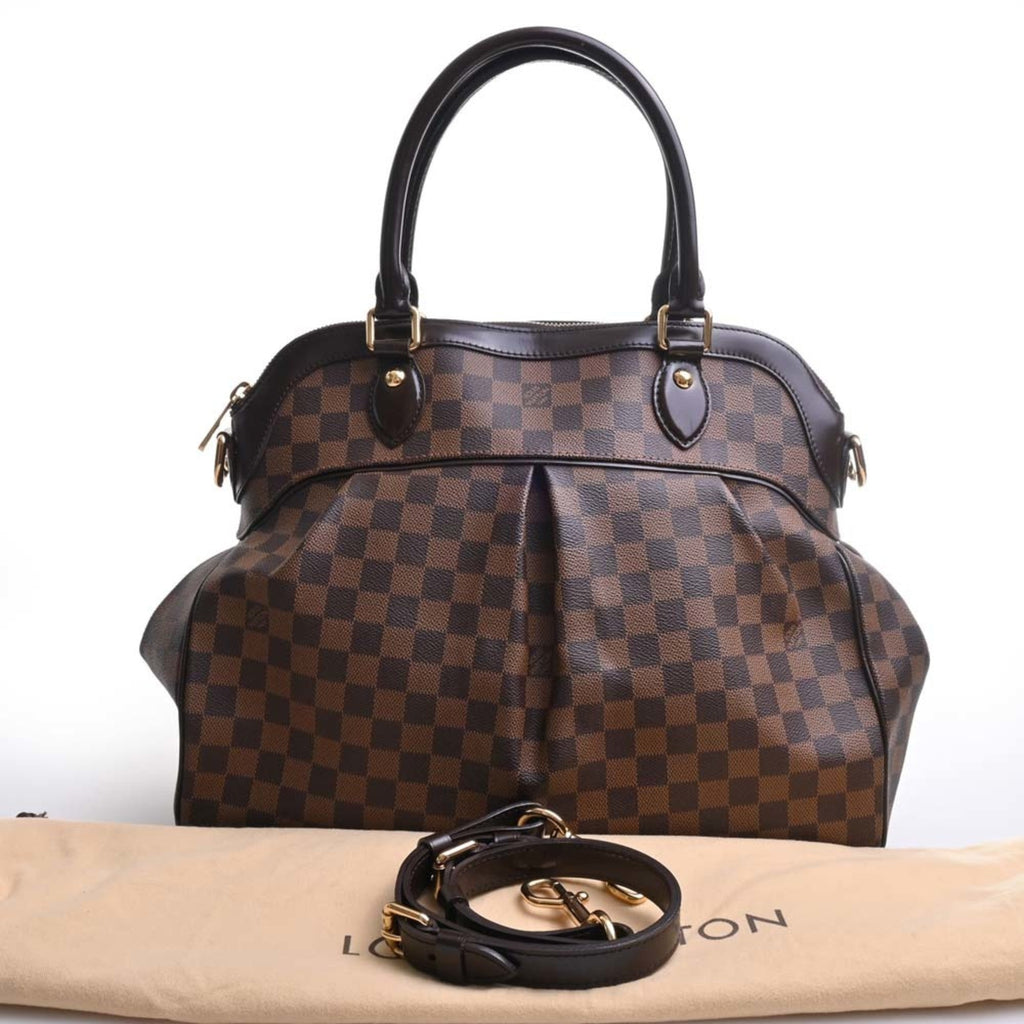 LOUIS VUITTON Damier Trevi GM 2WAY Handbag N51998 Brown Women's