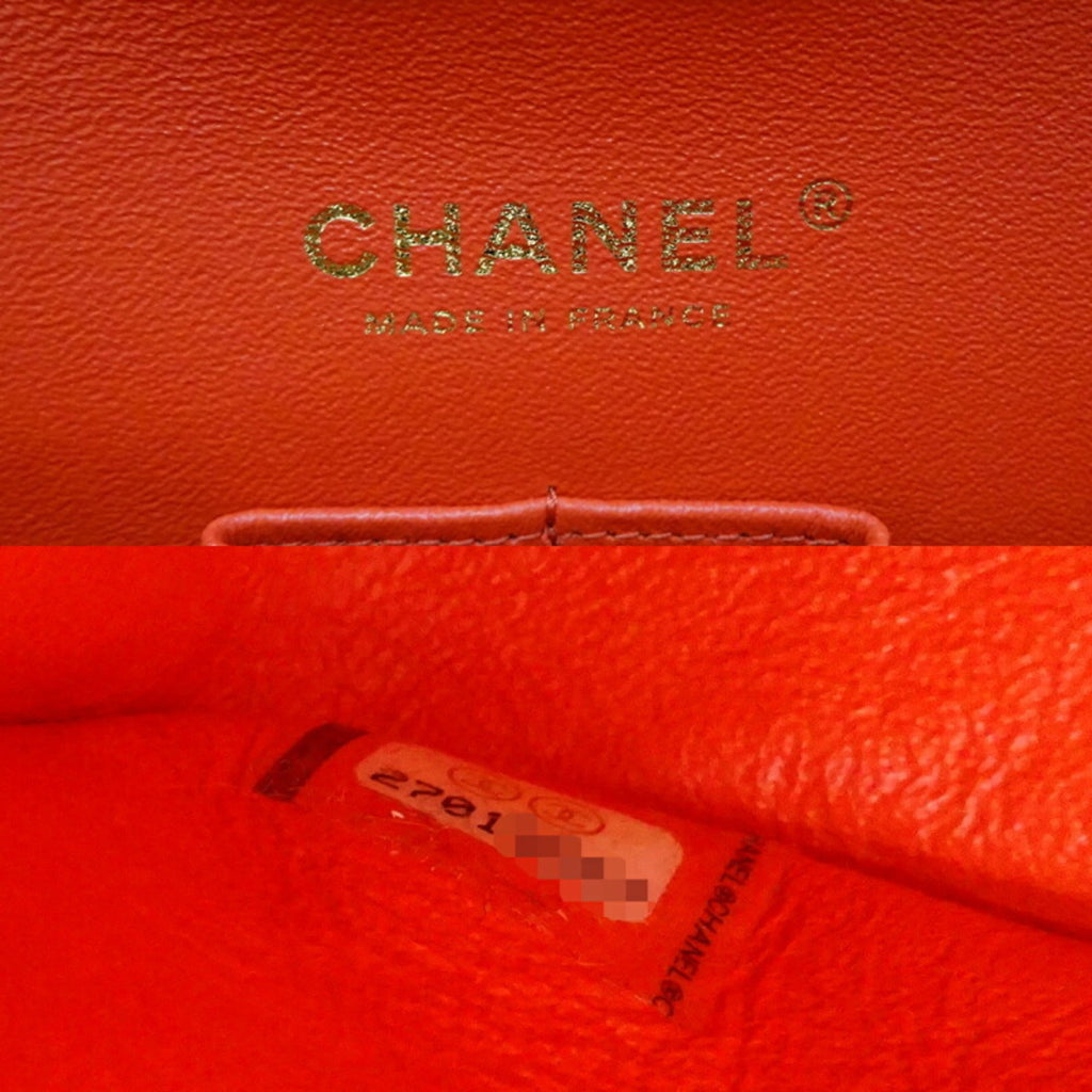 CHANEL Matelasse 25 Chain Shoulder Women's Bag A01112 Caviar Skin Red