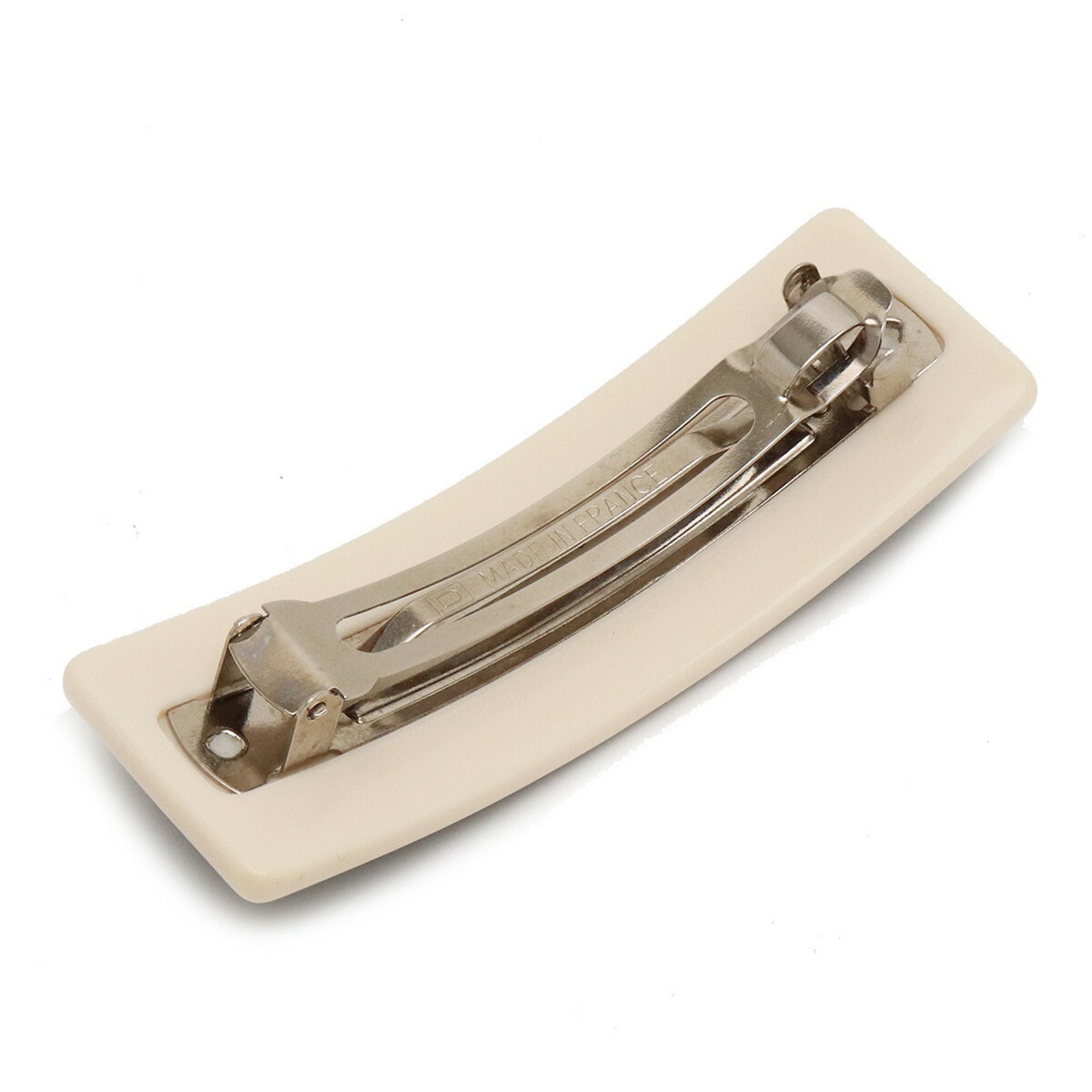 CHANEL Valletta hair clip bicolor black ivory white 99P