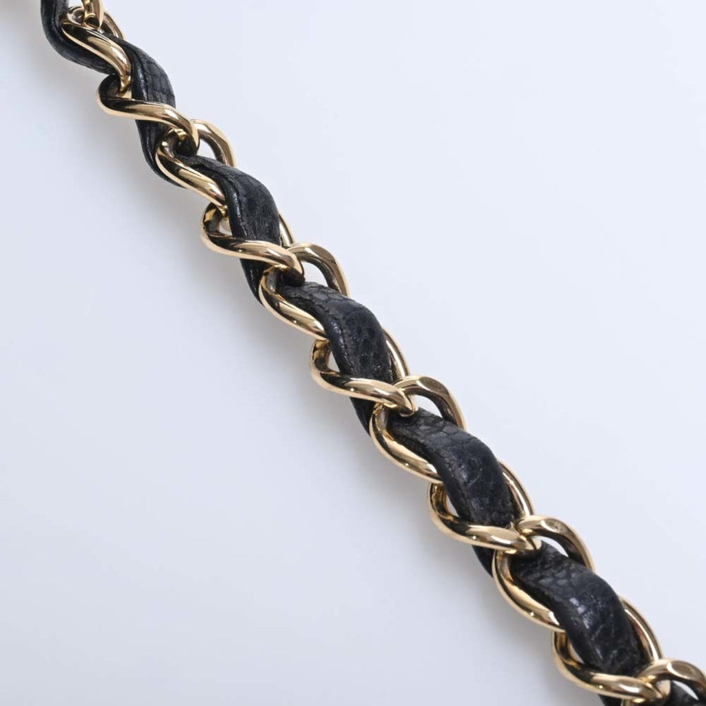 CHANEL Caviar Skin Matelasse Coco Mark GST Chain Tote Bag Black Ladies