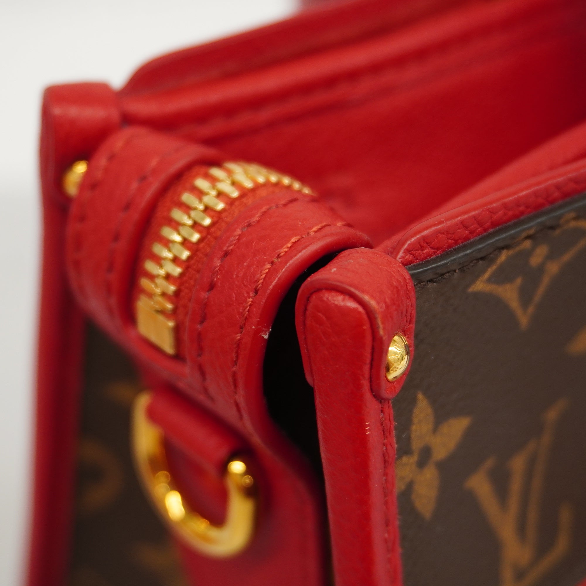 LOUIS VUITTONAuth  Monogram 2WAY Bag Popin Cool M43433 Handbag,ShoulderBag Rouge
