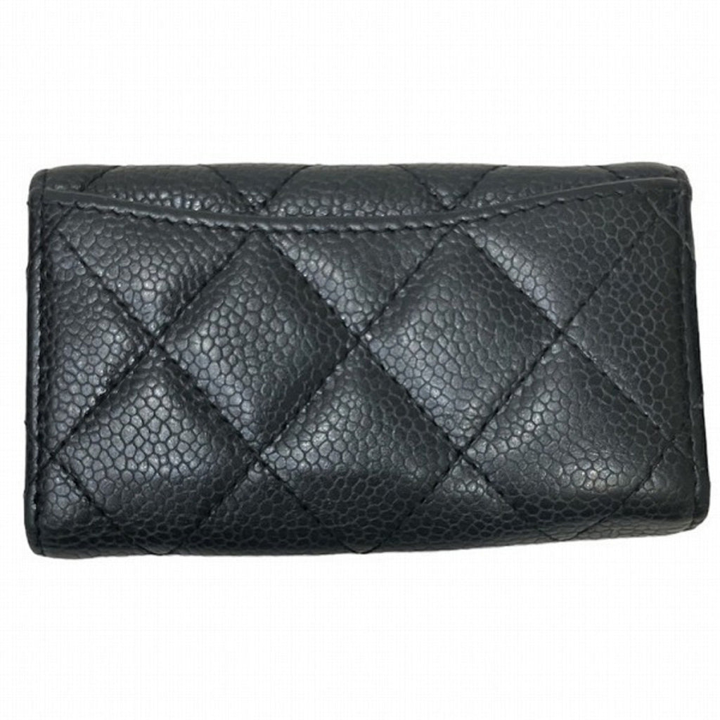 CHANEL Matelasse Caviar Skin Brand Accessories Key Case Women's