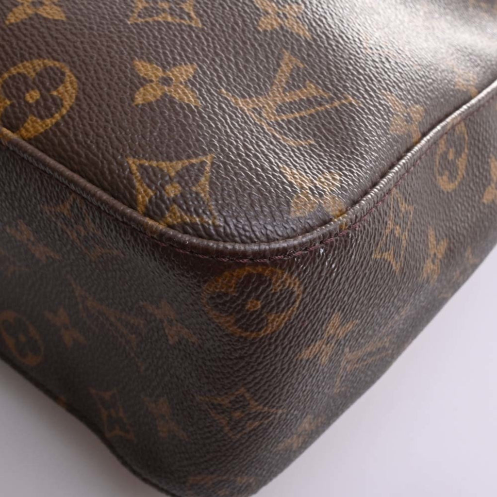 LOUIS VUITTON Monogram Looping GM Shoulder Bag M51145 Brown Women's