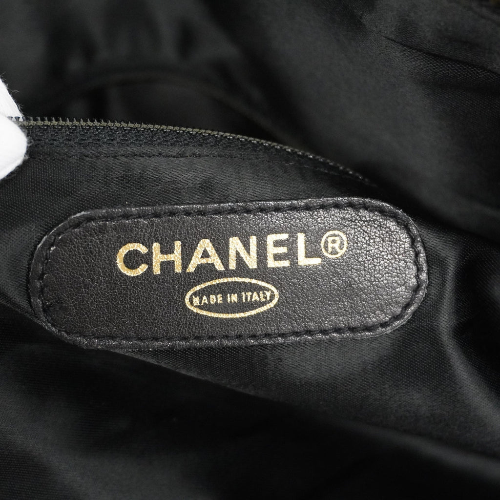 CHANELAuth  Caviar Skin Women's Caviar Leather Boston Bag Black
