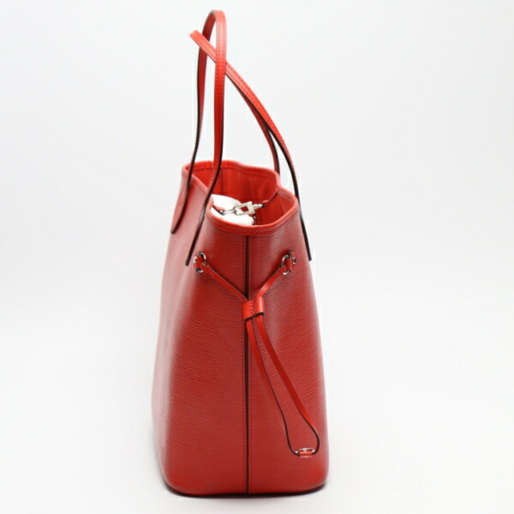 LOUIS VUITTON Neverfull MM Epi Grenard with Pouch M41318  Red Tote Bag LV