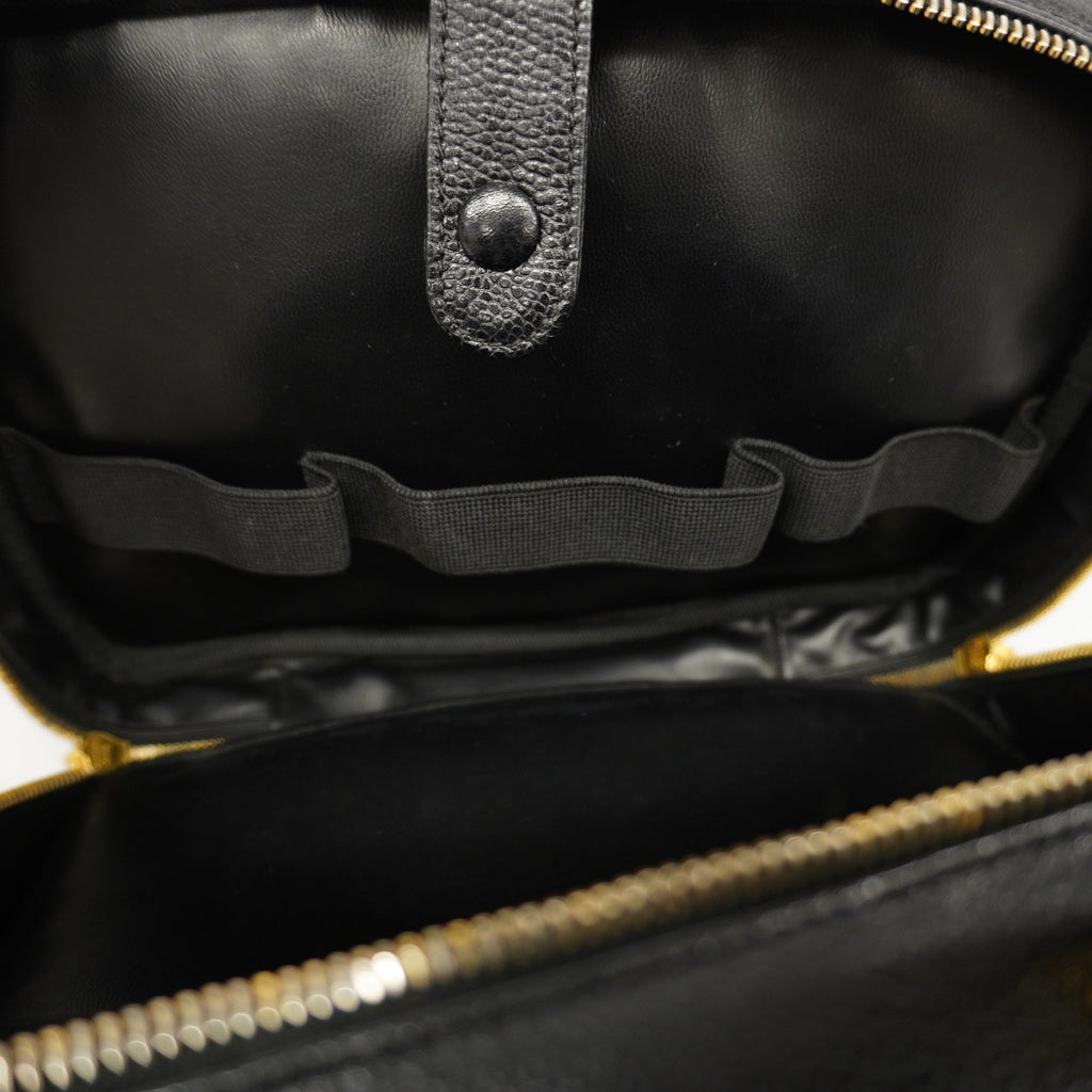 CHANEL  2WAY Bag Women's Caviar Leather Handbag,Shoulder Bag Black